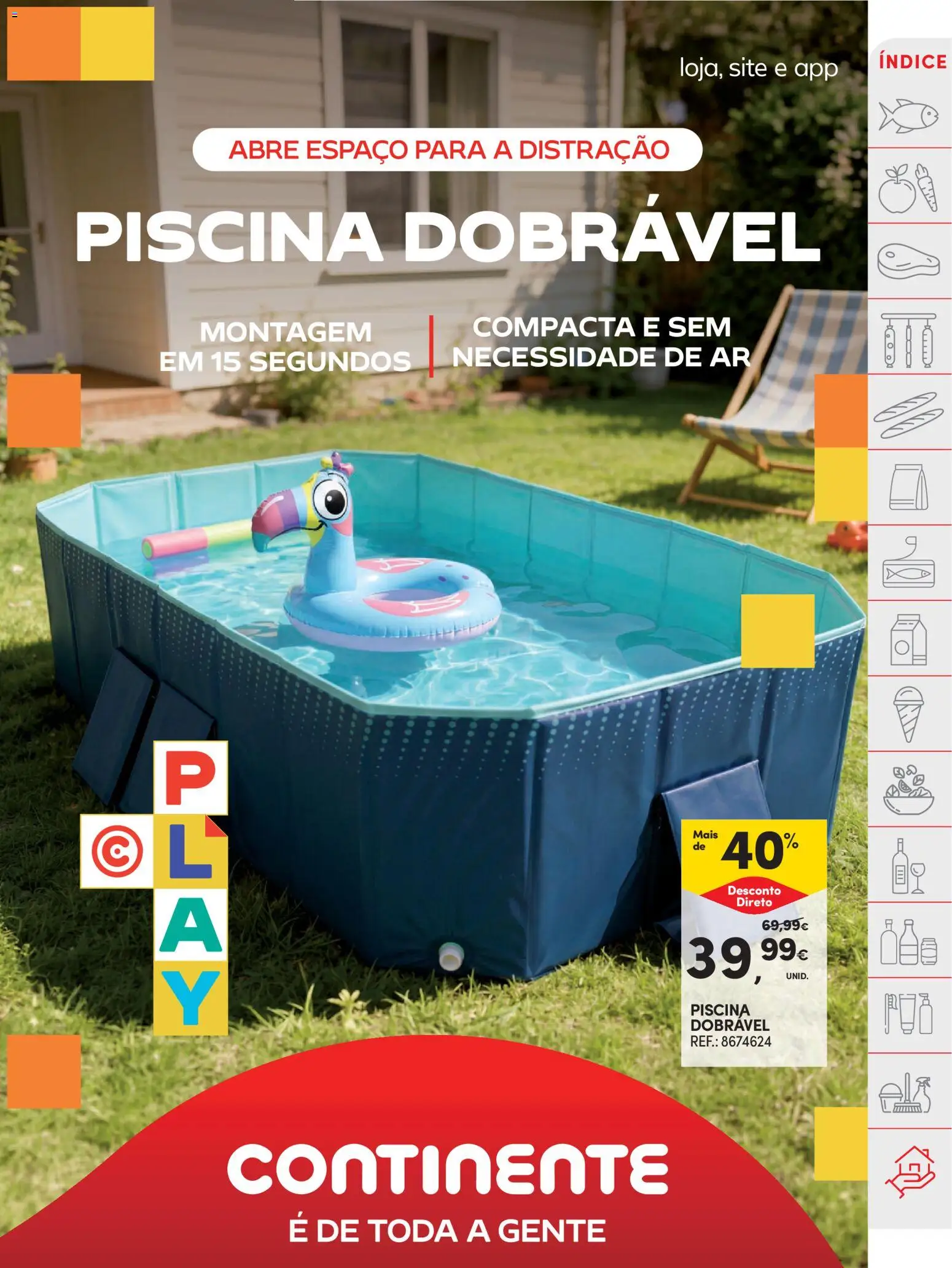 Continente folheto │ válido de 23/06/2026 | Página: 49 | Produtos: Piscina