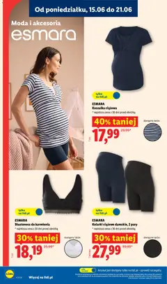 Pogląd oferty "ESMARA Biustonosz do karmienia, Biustonosz do karmienia" - ważna od 15.06.2026 | Strona: 24