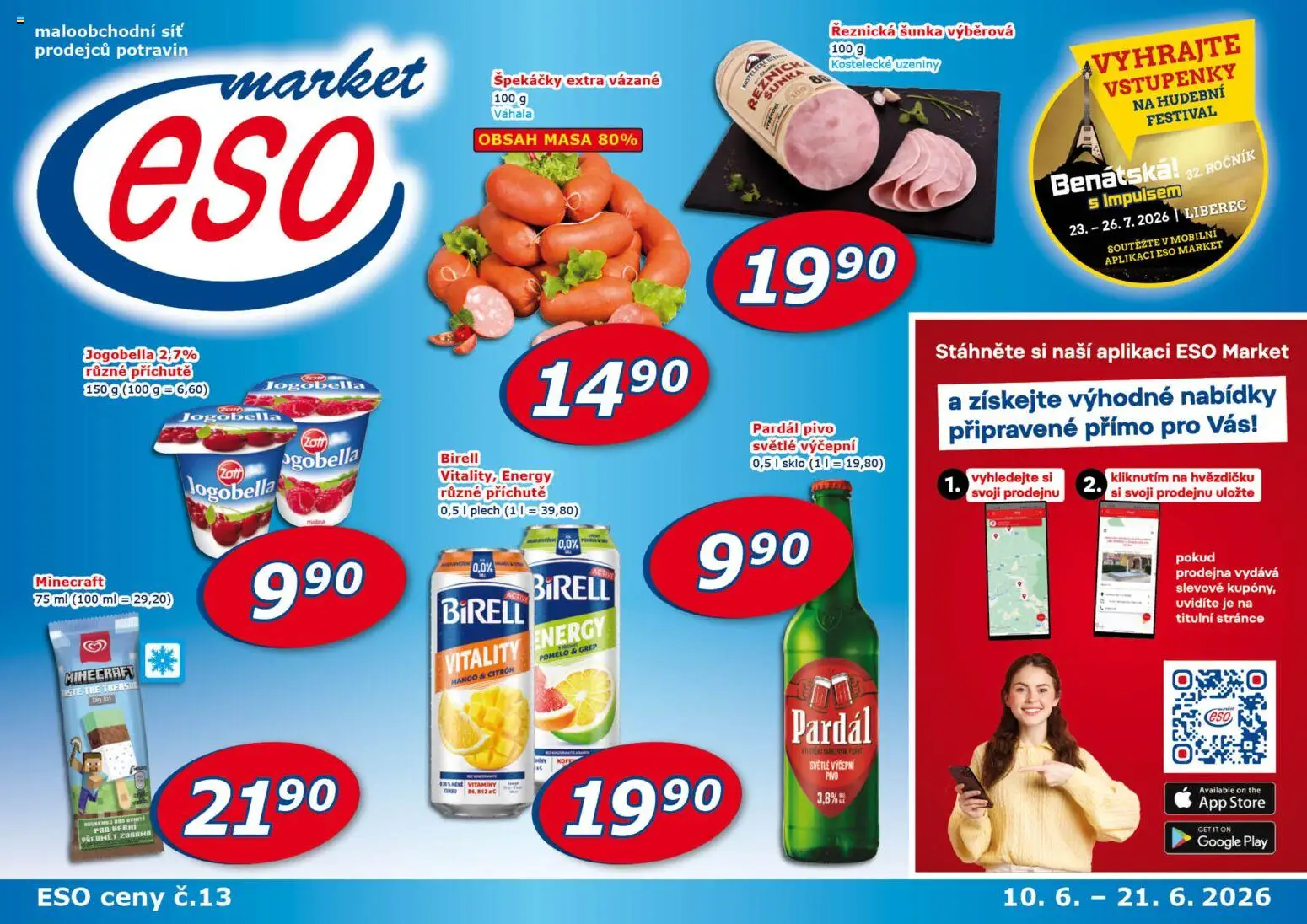 Eso market leták od 10.06.2026 | Strana: 1 | Produkty: Mango, Síť, Vitamíny, Plech