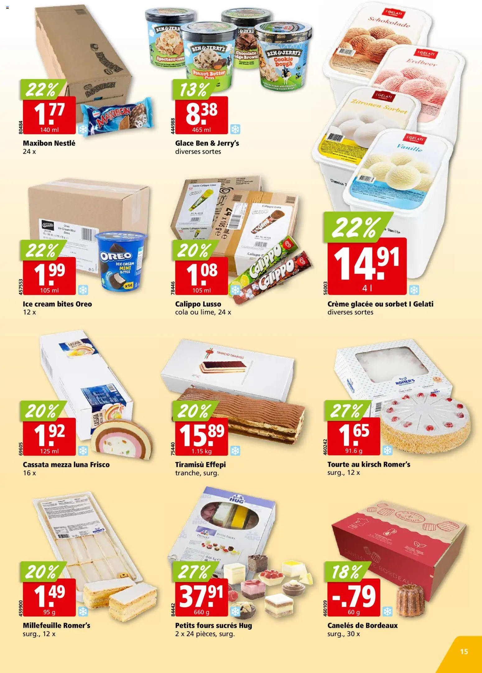 Aligro aktionen Chavannes, Matran, Genève, Sion – gültig ab 19.10.2026 | Seite: 15 | Produkte: Zitronen, Vanille, Schokolade, Creme