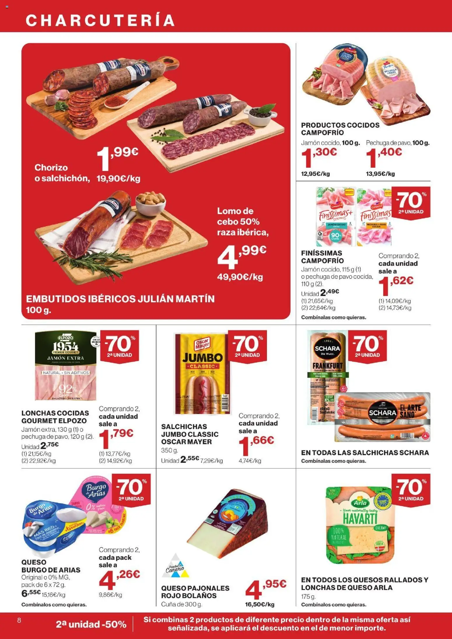 Supercor Canarias │ válido desde el 24/09/2026 | Página: 8 | Productos: Jamón cocido, Embutidos, Carne, Cuna