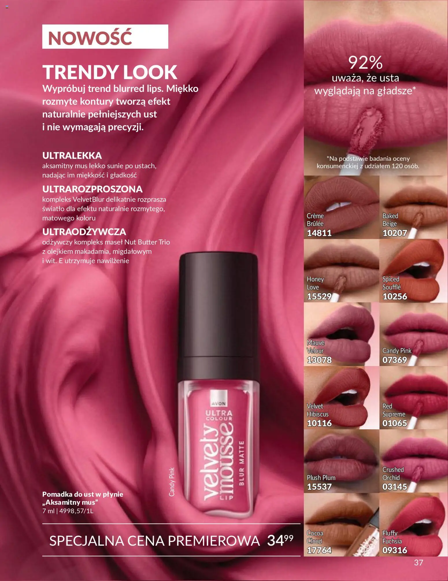 Avon Katalog 9 2026 od 01.09.2026 | Strona: 37 | Produkty: Pomadka, Pomadka do ust