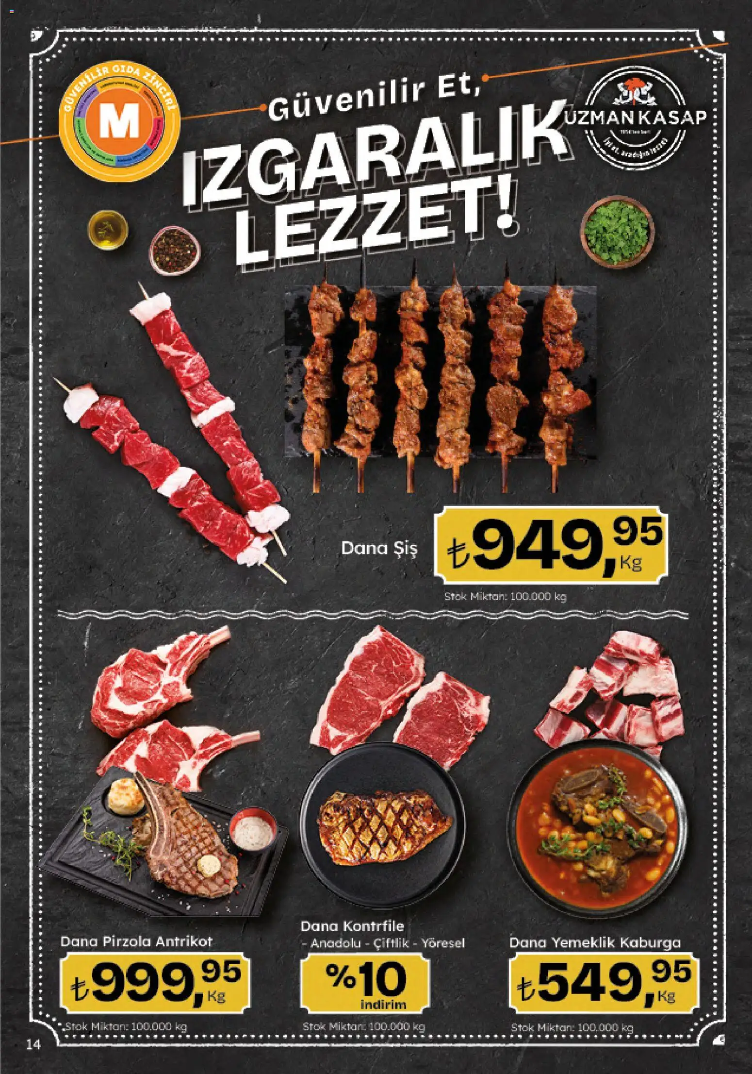 Migros Katalog - 5M Migroskop Dijital - 23 Temmuz 2026 tarihinden itibaren geçerlidir | Sayfa: 14 | Ürünler: Pirzola