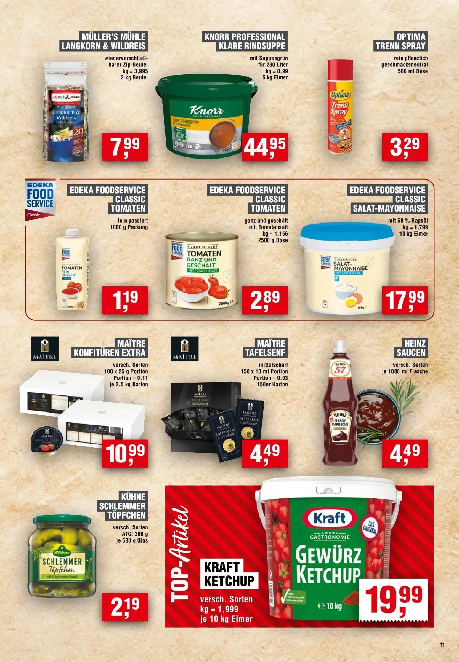 Edeka Prospekt Dresden – gültig ab 13.08.2026 | Seite: 11 | Produkte: Rapsöl, Tomaten, Knorr, Ketchup