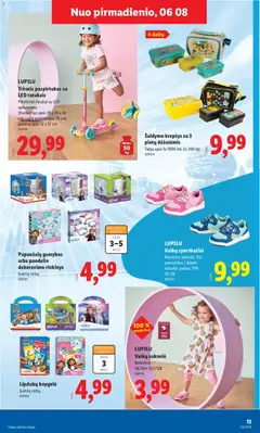 LIDL leidinys galioja nuo 08.06.2026 | Puslapis: 13 | Prekių: Suknelė, Krepšys, Sportbačiai