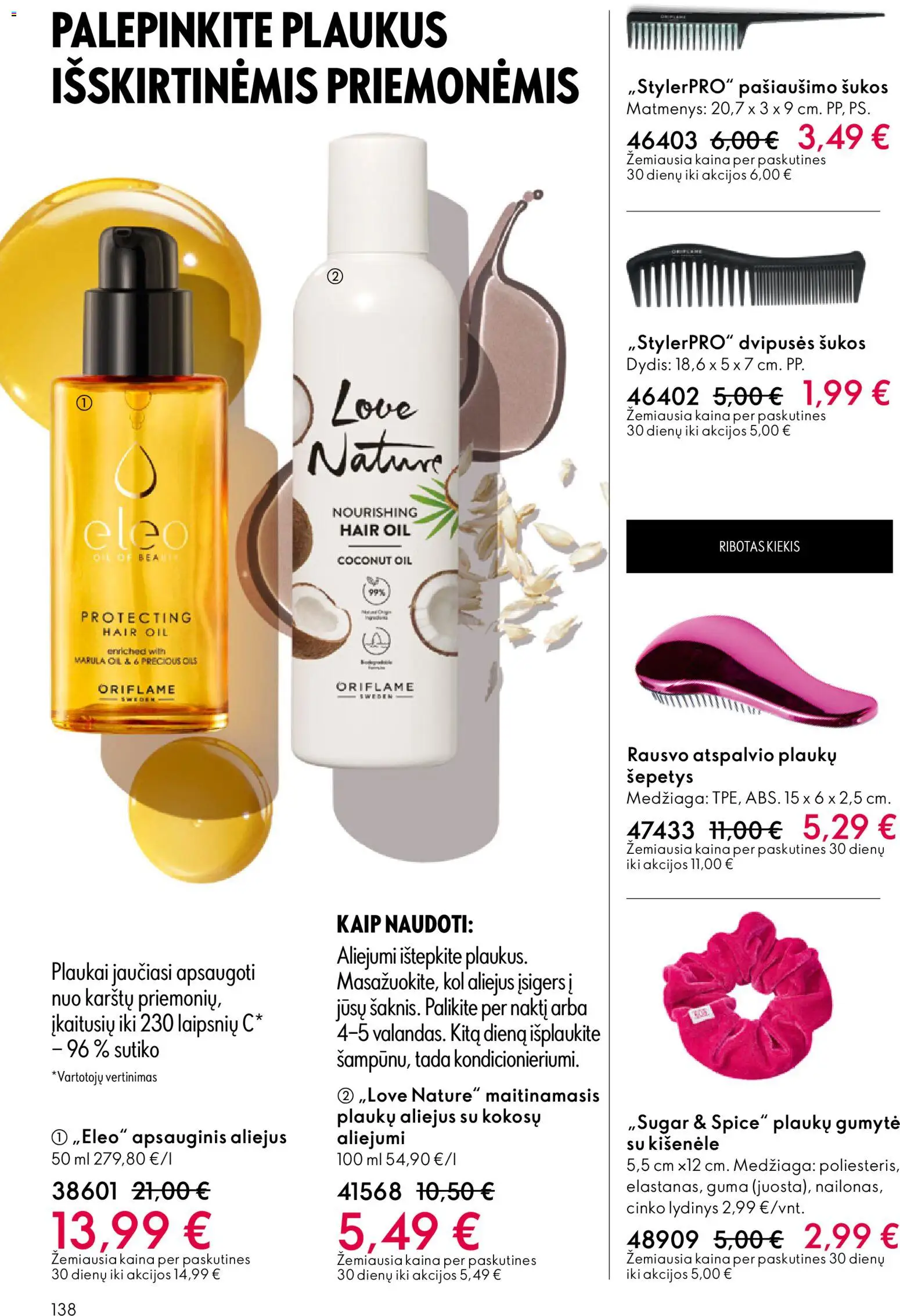 Oriflame akcijos nuo 13.05.2026 | Puslapis: 138 | Prekių: Aliejus