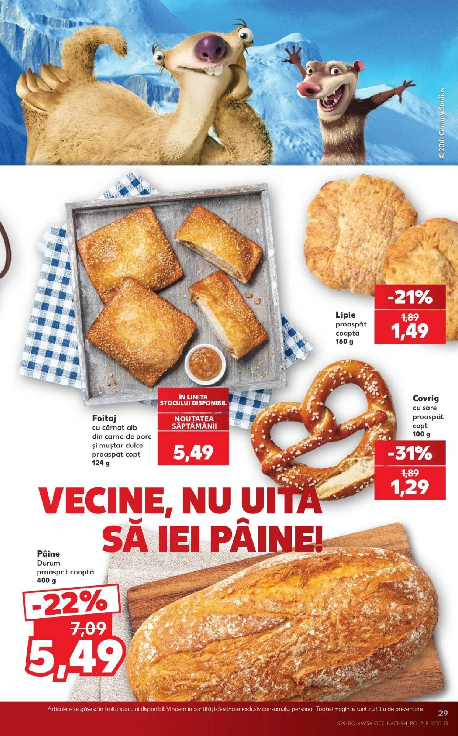 Kaufland RO akciós ujság - amely érvényes a következő dátumtól: 2026.09.02. | Oldal: 29 | Termékek: Póló, Lupilu