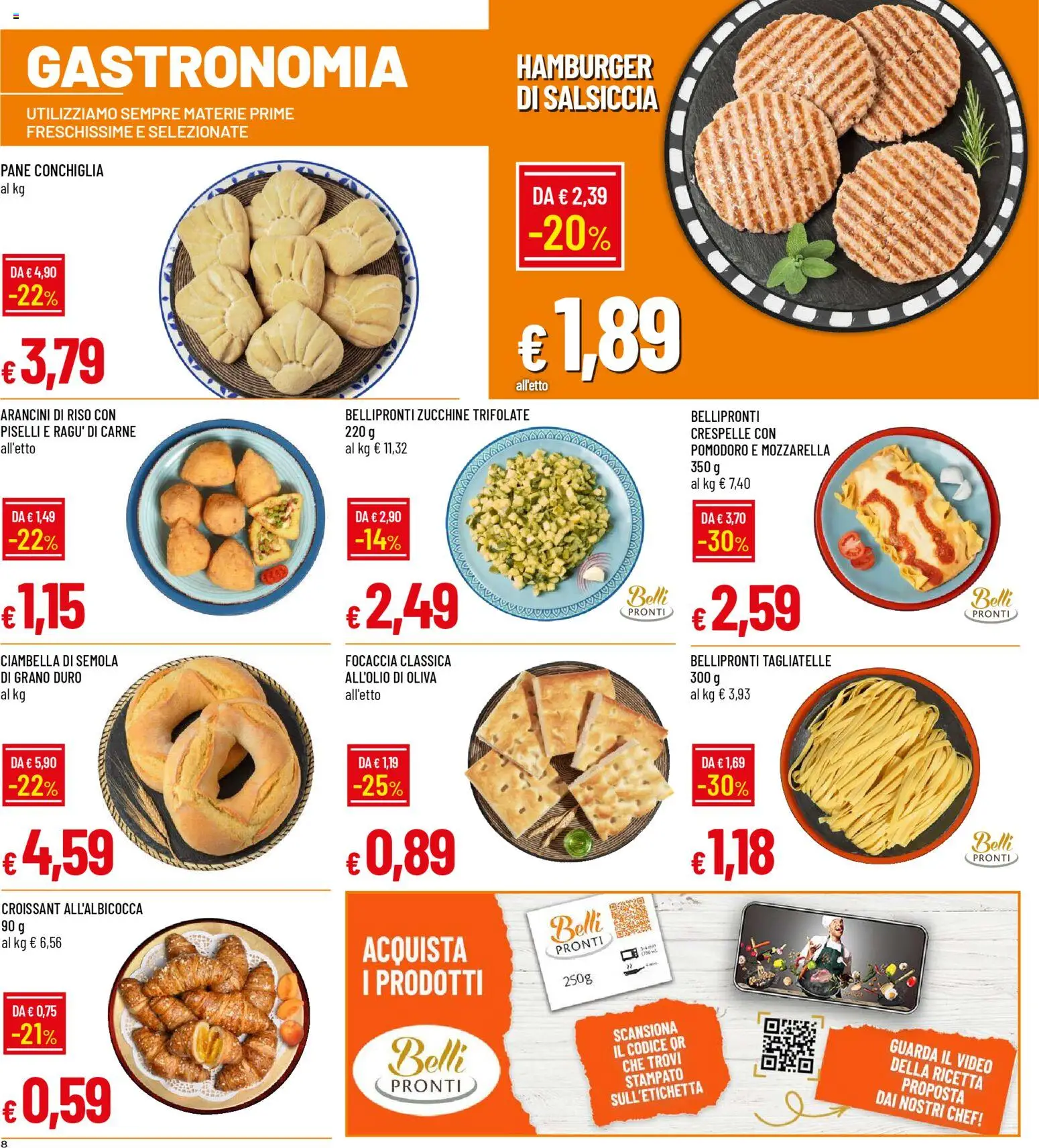 Volantino Galassia del 09.04.2026 | Pagina: 8 | Prodotti: Riso, Focaccia, Piselli, Zucchine