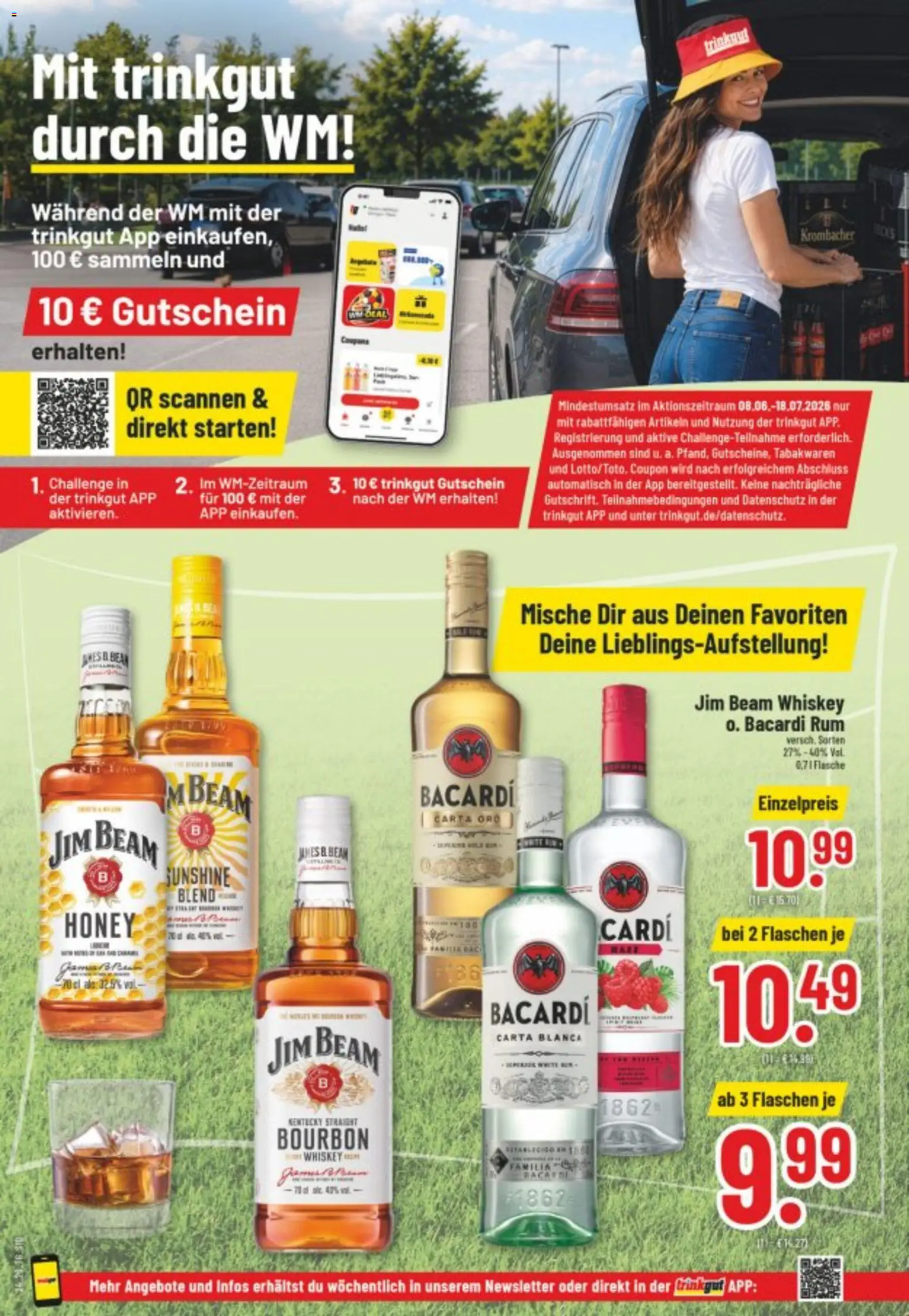 Trinkgut Prospekt – gültig ab 08.06.2026 | Seite: 12 | Produkte: Bacardi, Rum, Krombacher, Whiskey