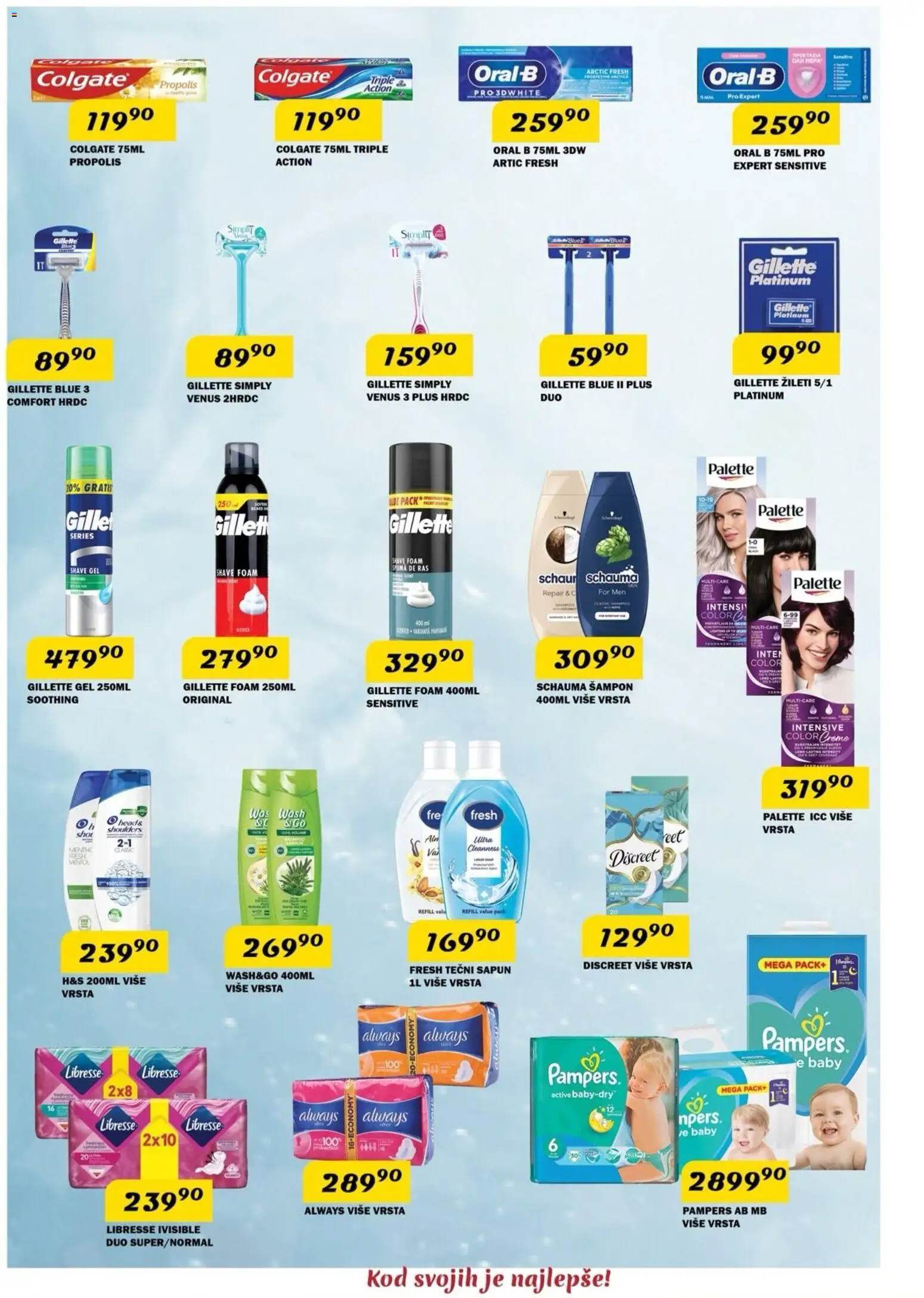 VP Dima katalog - važi od 02.07.2026 | Strana: 10 | Proizvode: Tečni sapun, Colgate, Pampers, Šampon