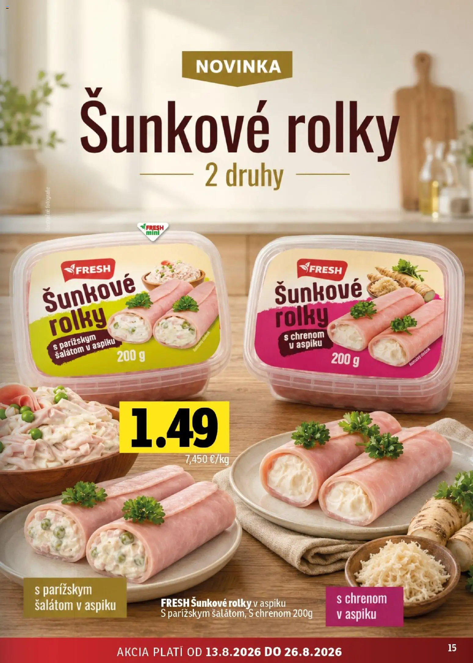 Nové Fresh akcie – leták je platný od 13.08.2026 | Strana: 15