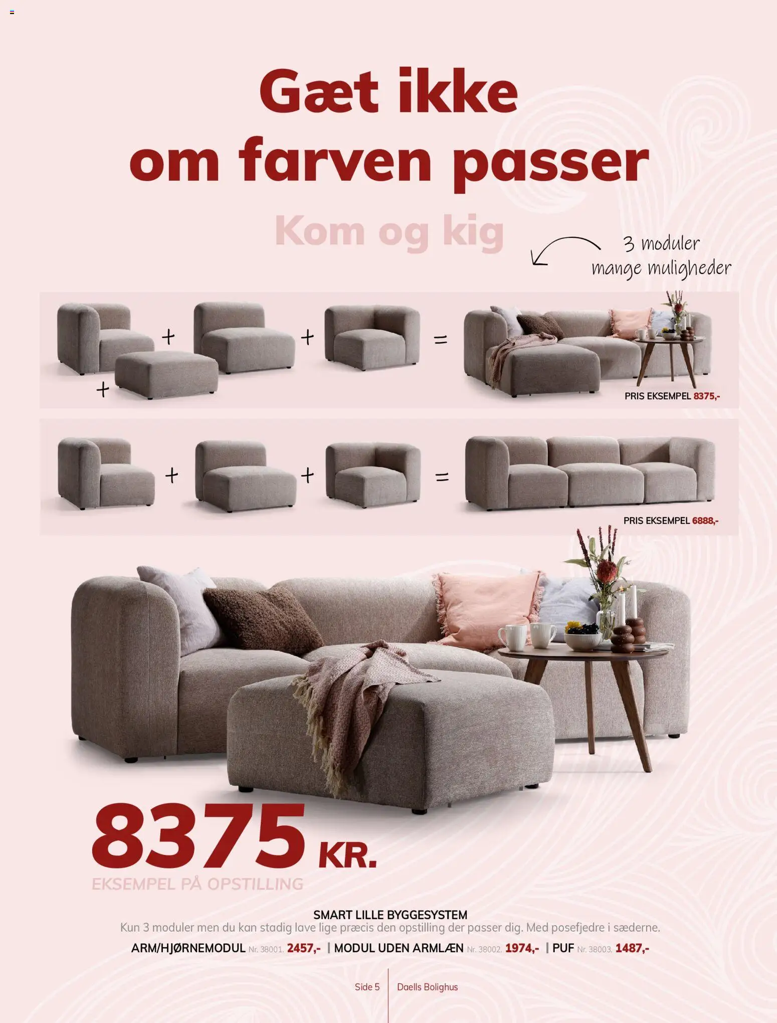 Daells Bolighus tilbudsavis – gyldig fra 29/07/2026 | Side: 5 | Produkter: Puf