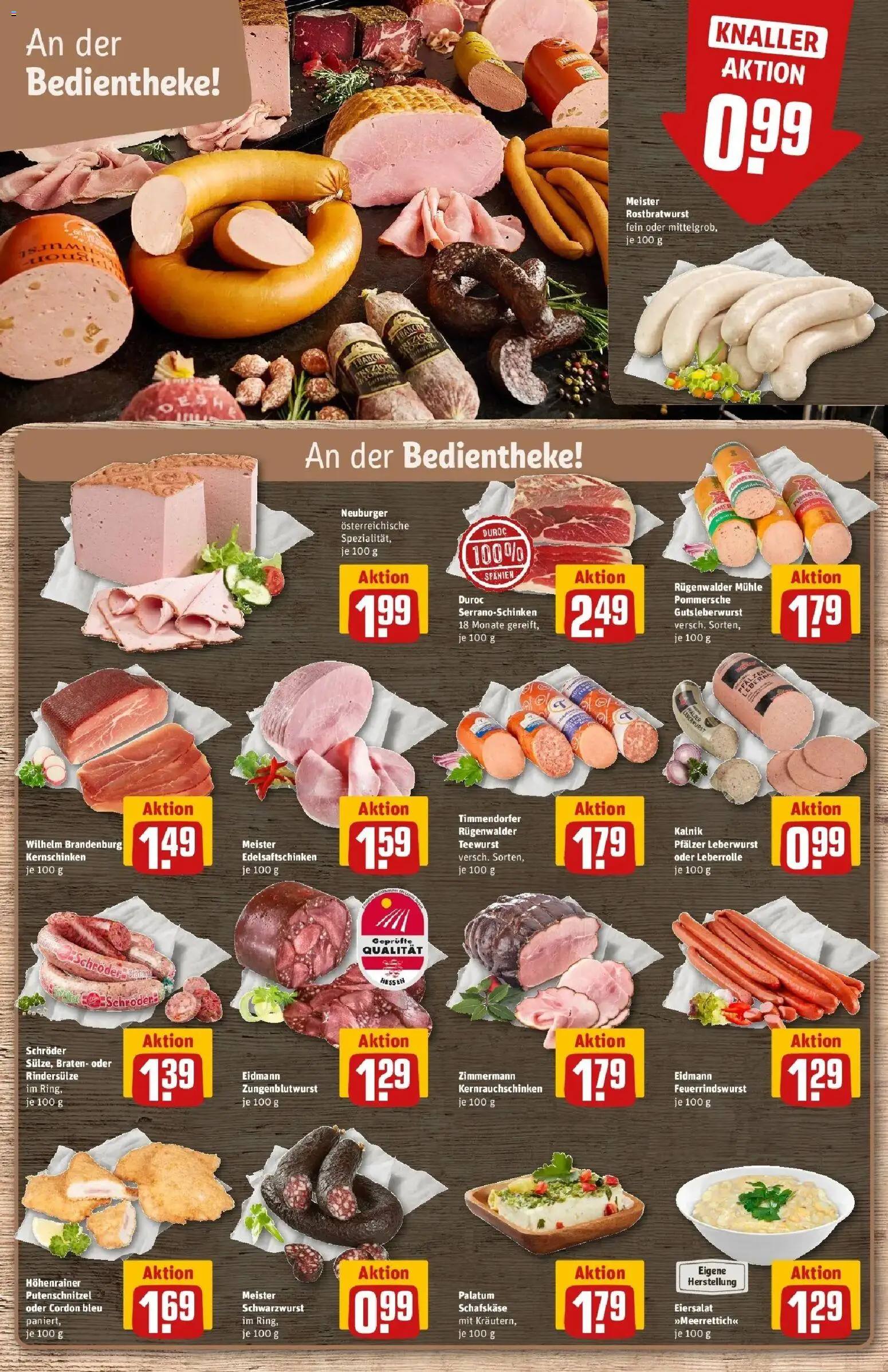Rewe Prospekt Butzbach – gültig ab 08.06.2026 | Seite: 10 | Produkte: Mühle, Pudding, Putenschnitzel, Schafskase