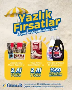 25 Haziran 2026 tarihinden itibaren geçerli olan Gürmar kataloğu önizlemesi