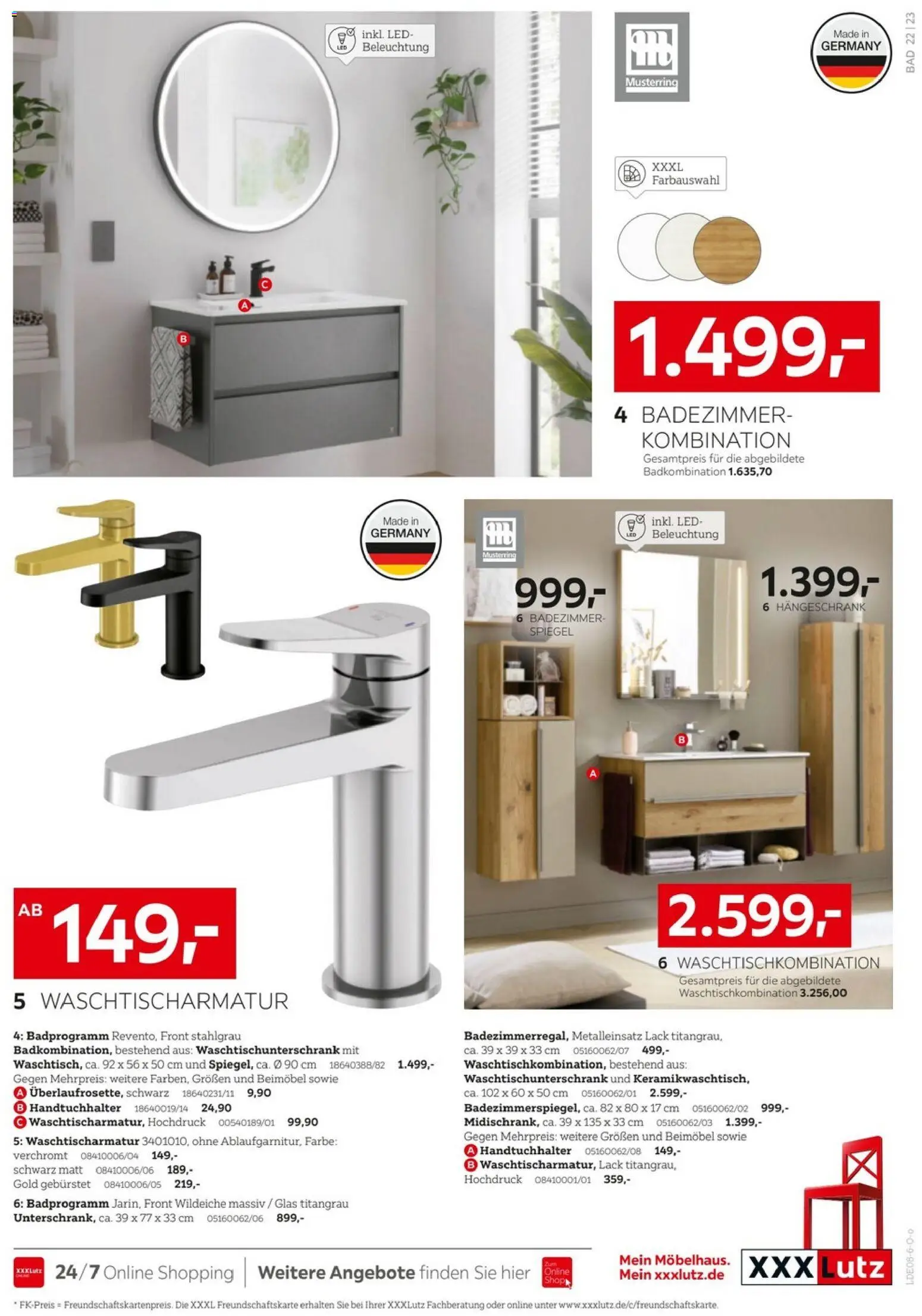 XXXLutz Badezimmer-Testerinnen und -Tester gesucht – gültig ab 25.07.2026 | Seite: 23 | Produkte: Bad, Spiegel, Handtuchhalter, Hängeschrank