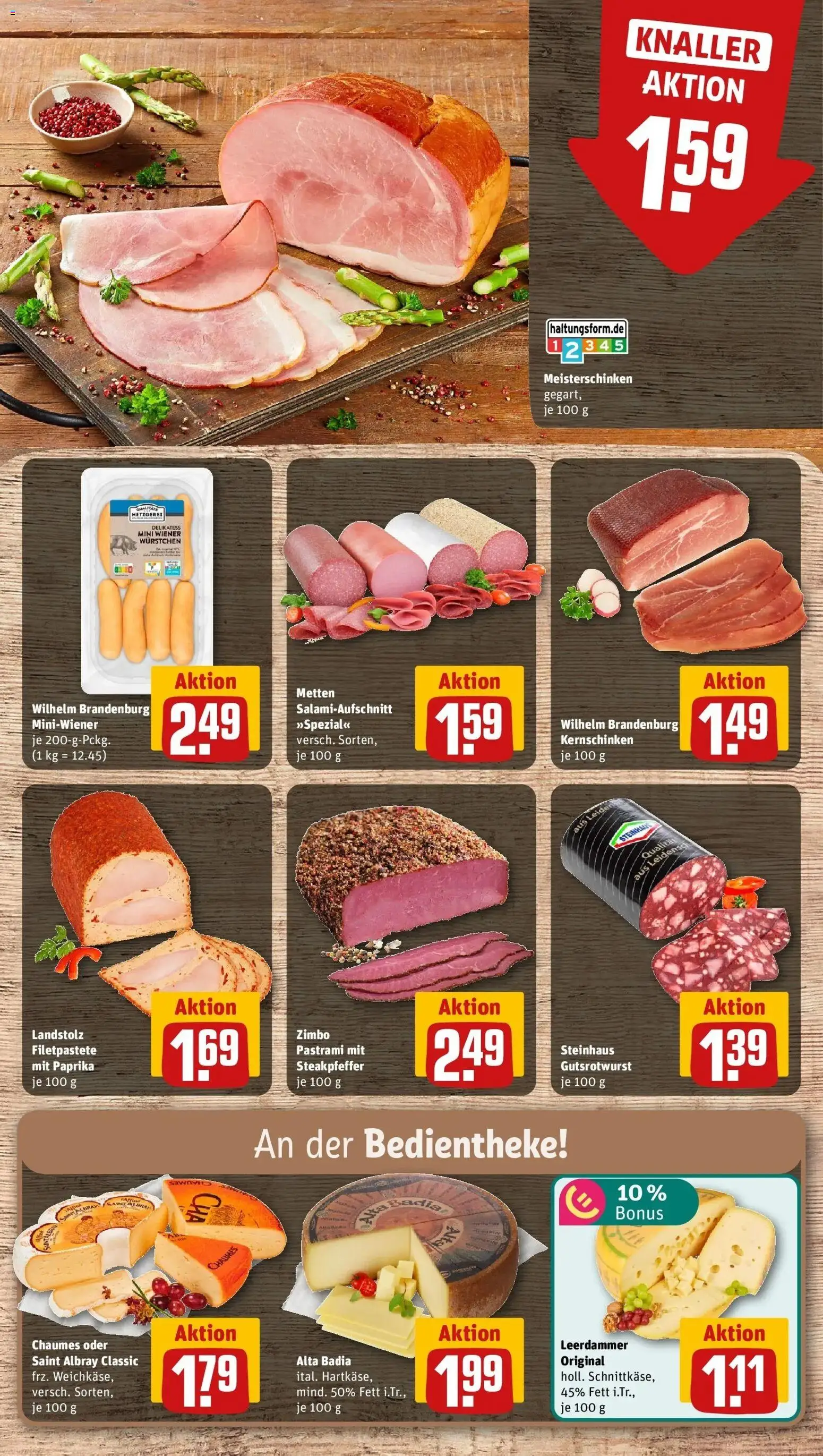 REWE Prospekt ab 31.08.2026 zum Blättern » Angebote | Seite: 10 | Produkte: Wiener wurstchen, Leerdammer, Paprika