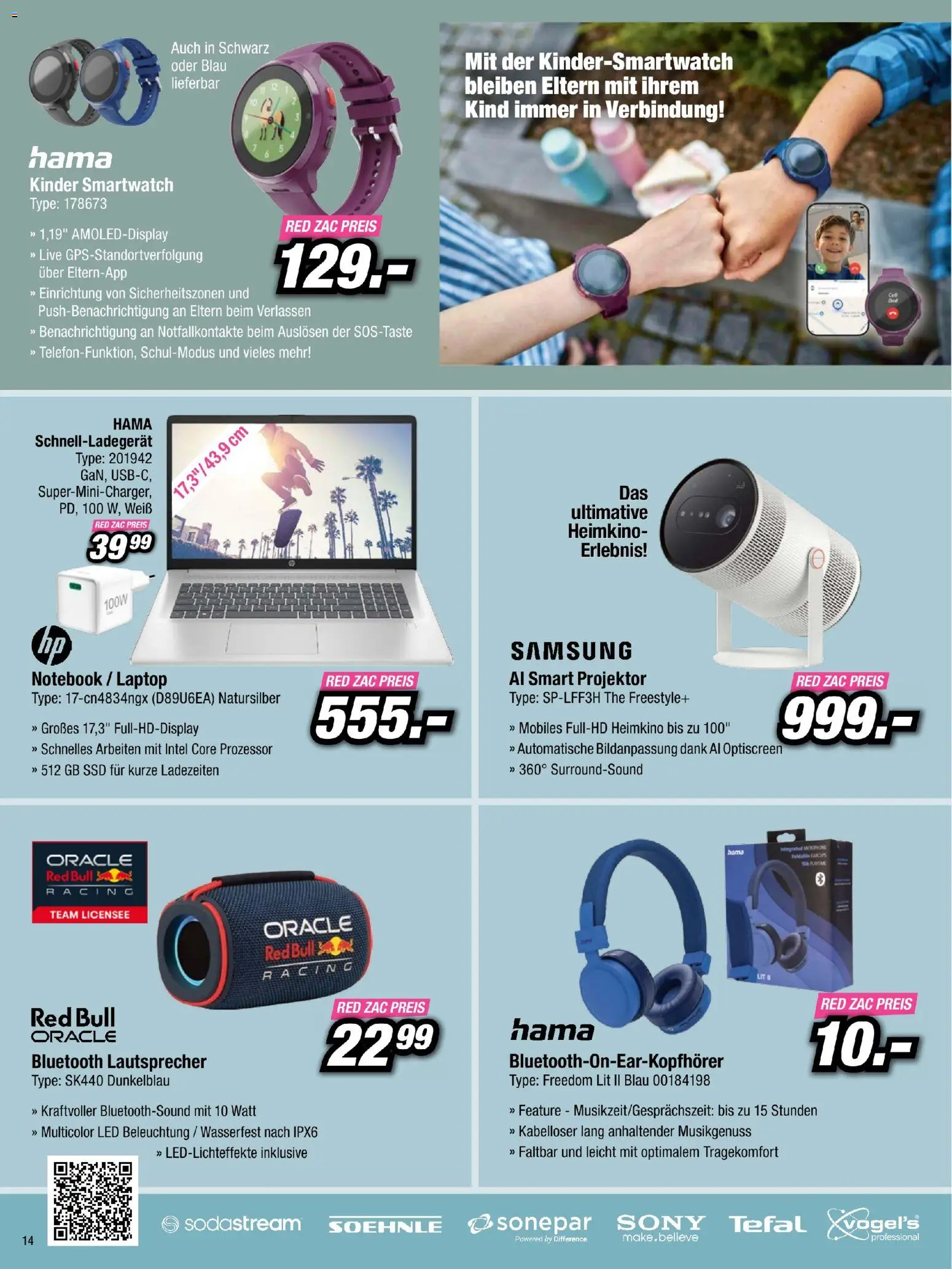 RED ZAC NÖ-Nord gültig ab 25.10.2026 | Seite: 14 | Produkte: Lautsprecher, Smartwatch, Samsung