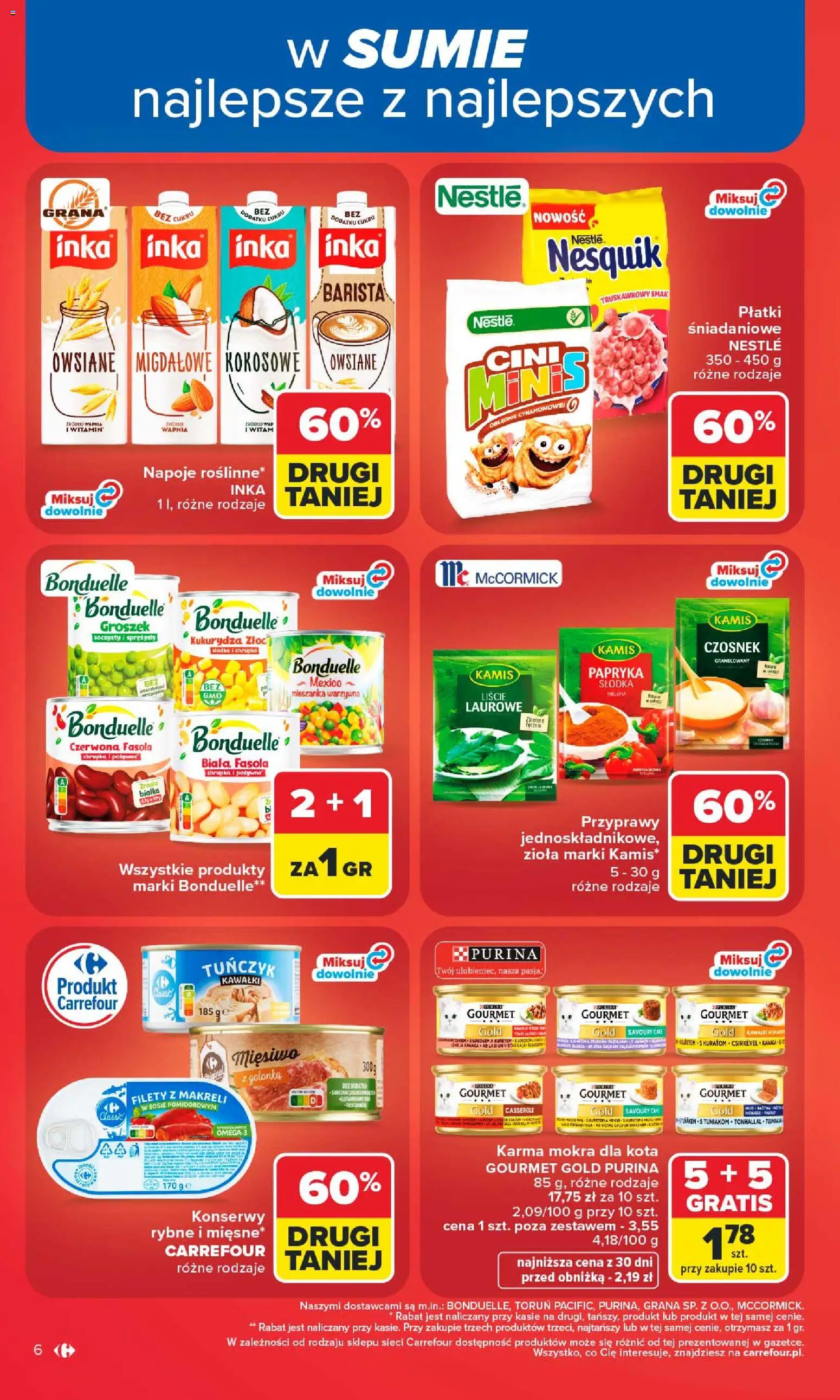 Carrefour gazetka od 29.06.2026 | Strona: 8 | Produkty: Groszek, Papryka, Płatki, Przyprawy