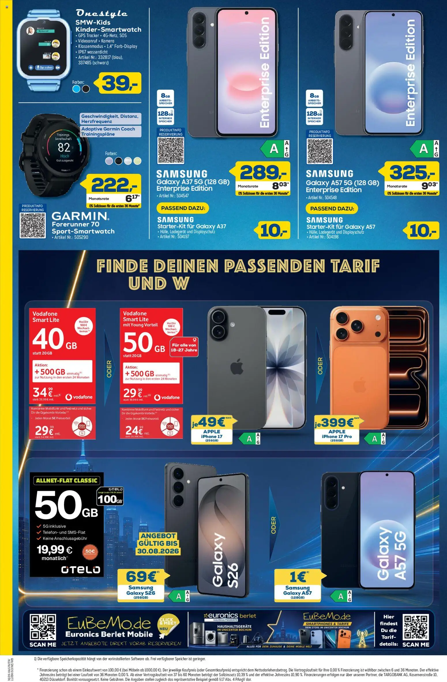 Euronics Prospekt Berlet – gültig ab 27.08.2026 | Seite: 6 | Produkte: Kamera, Apple, Ladegerät, Telefon