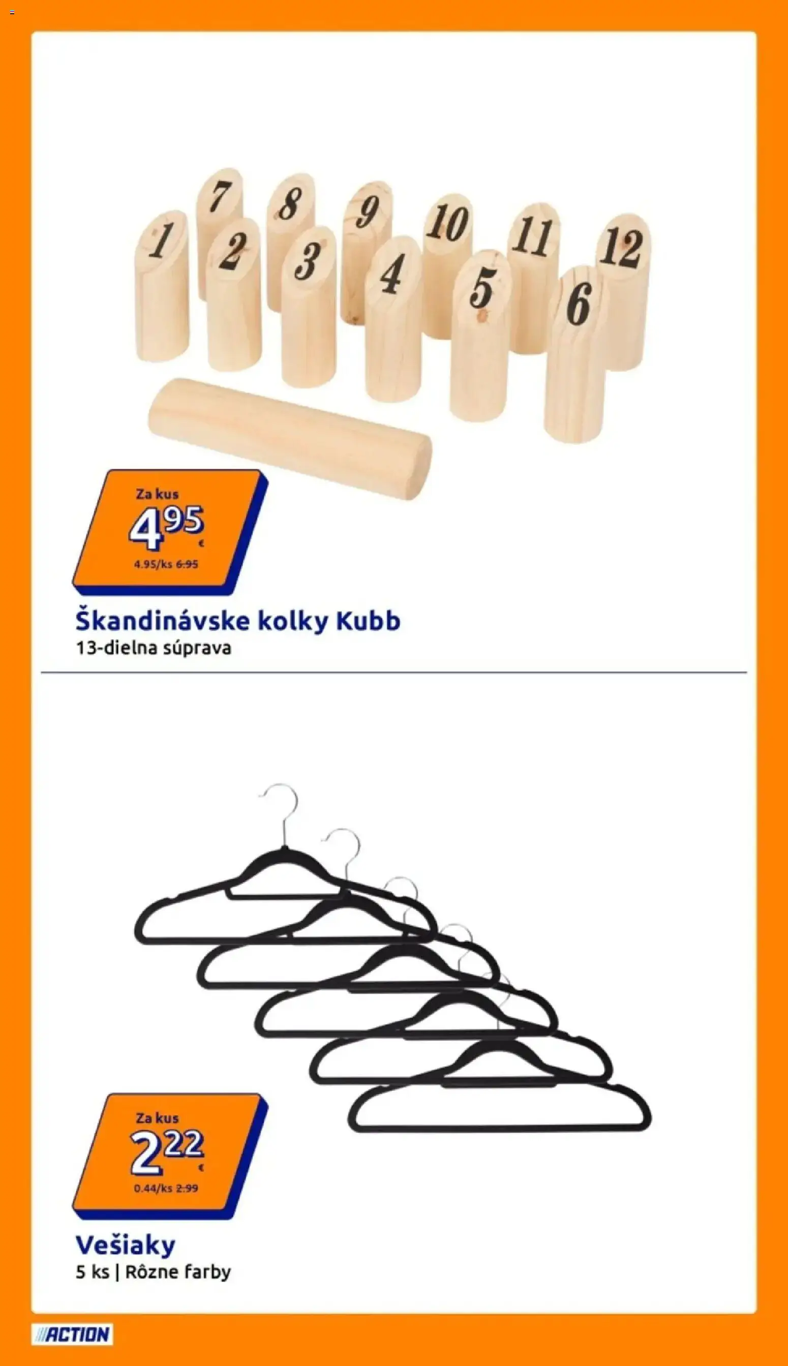 Nové Action akcie – leták je platný od 24.06.2026 | Strana: 15 | Produkty: Vešiaky