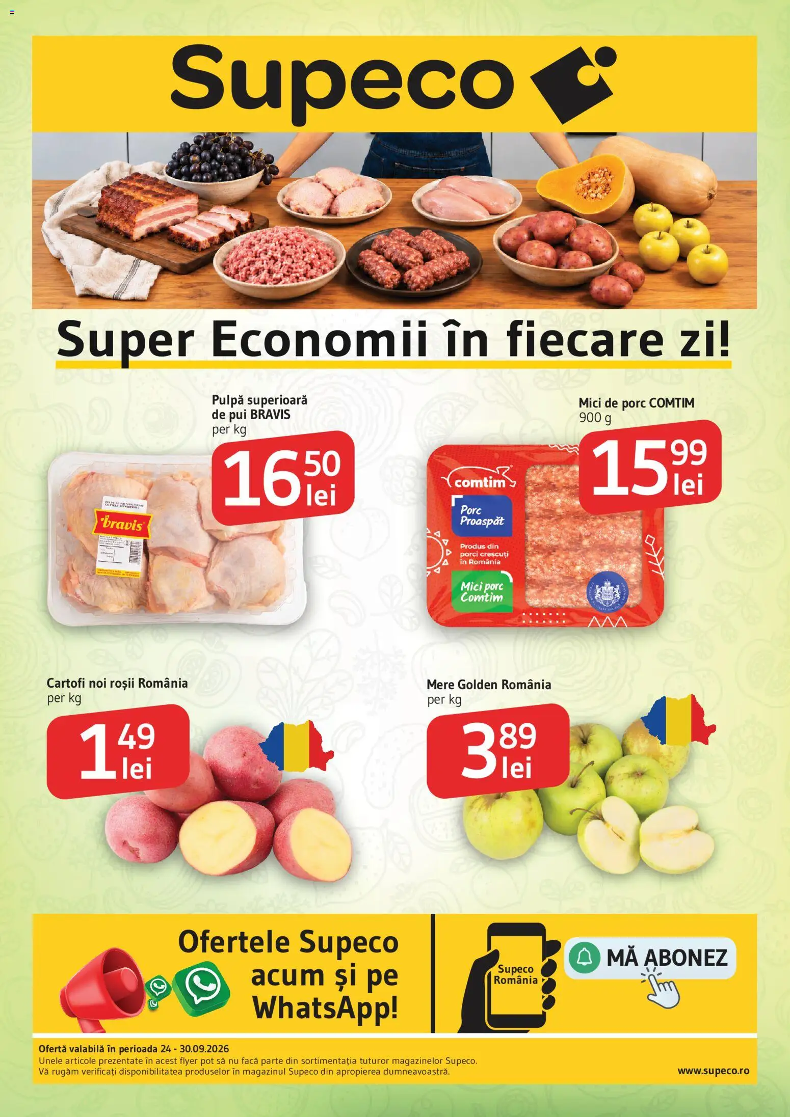 Supeco Joi, 24 Septembrie Oferte și Reduceri
