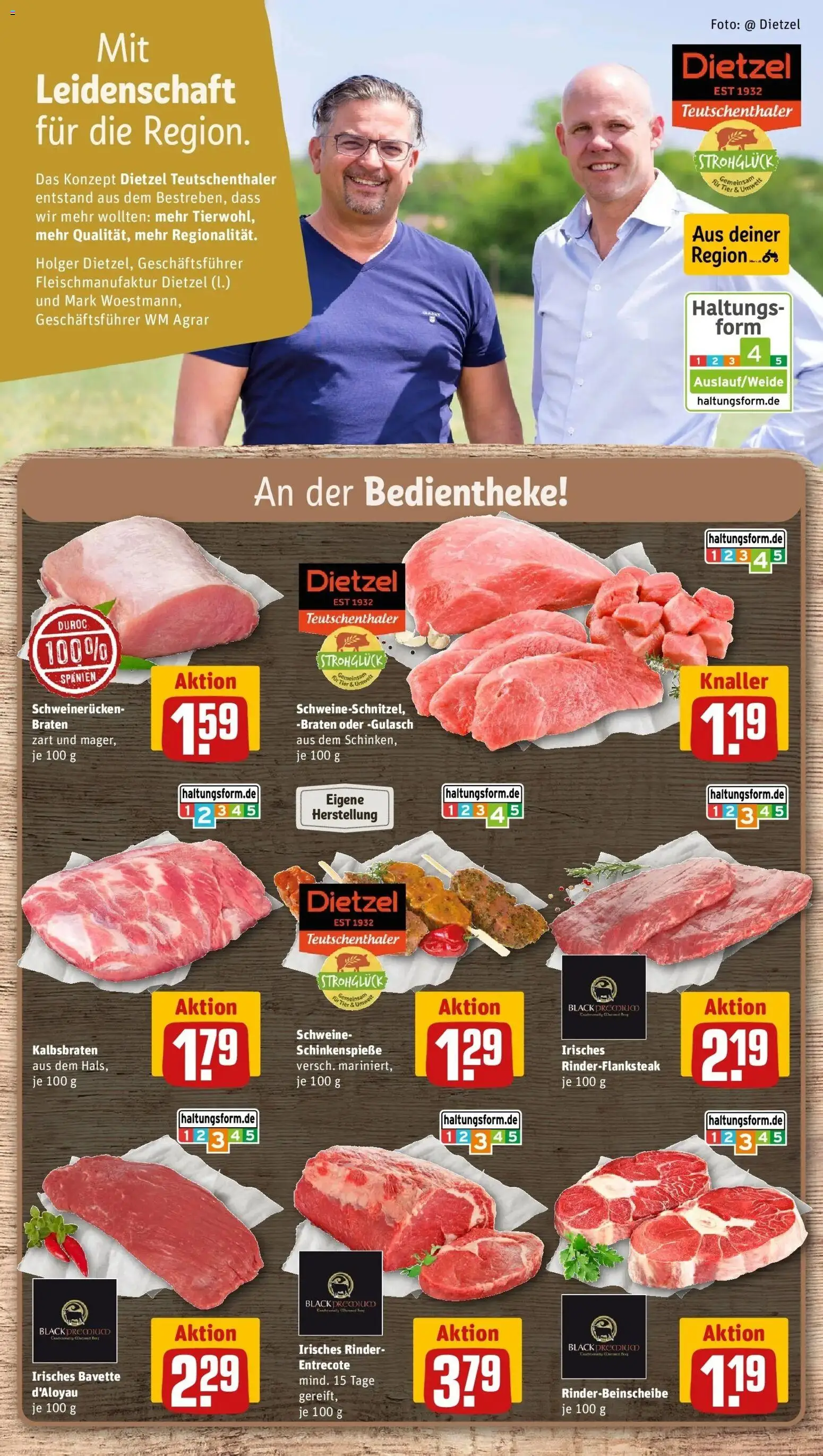 REWE Prospekt ab 24.08.2026 zum Blättern » Angebote | Seite: 8 | Produkte: Entrecote, Gulasch, Schweinerucken