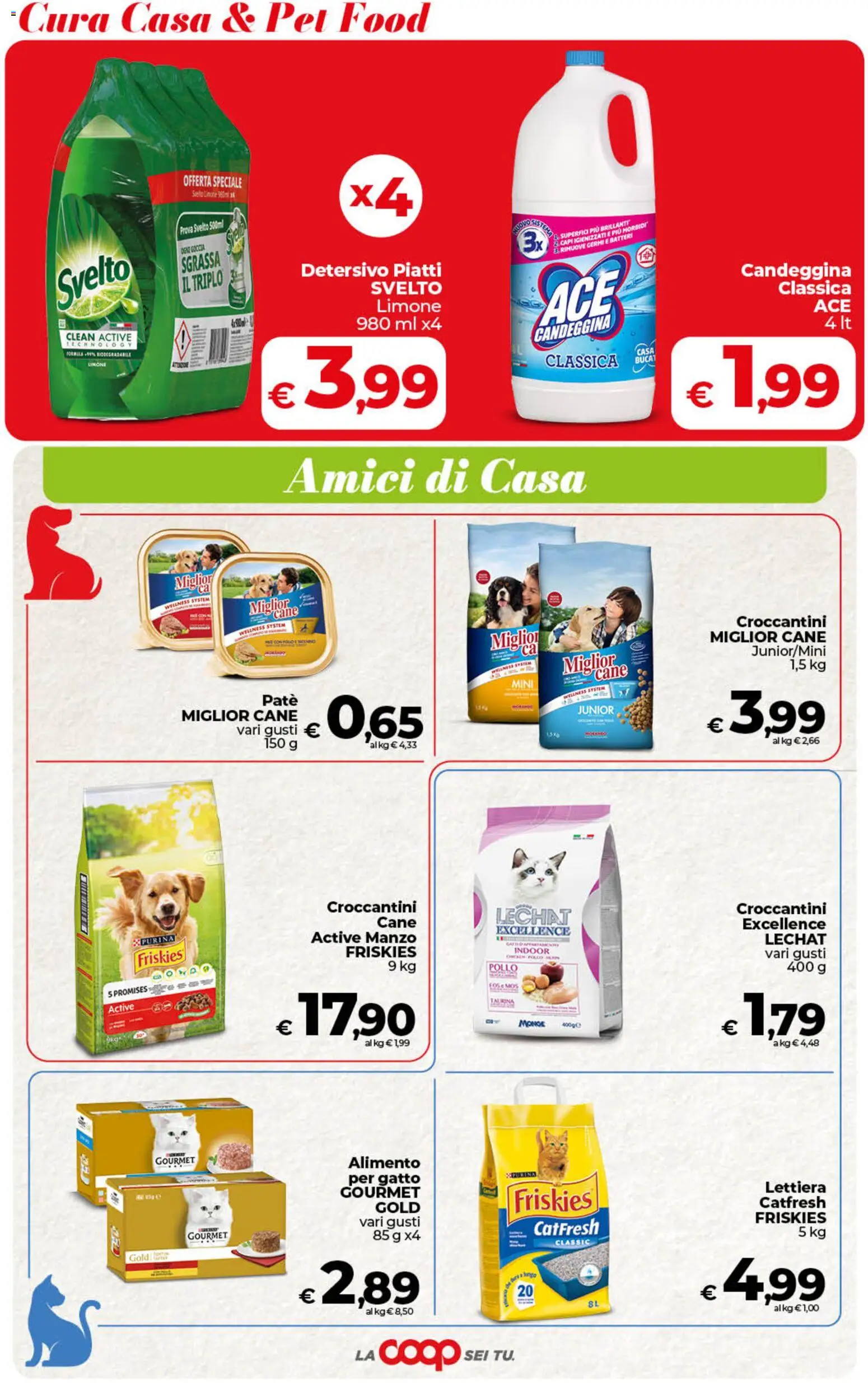 Volantino COOP del 10/07/2026 | Pagina: 42 | Prodotti: Paté, Pollo, Manzo, Candeggina