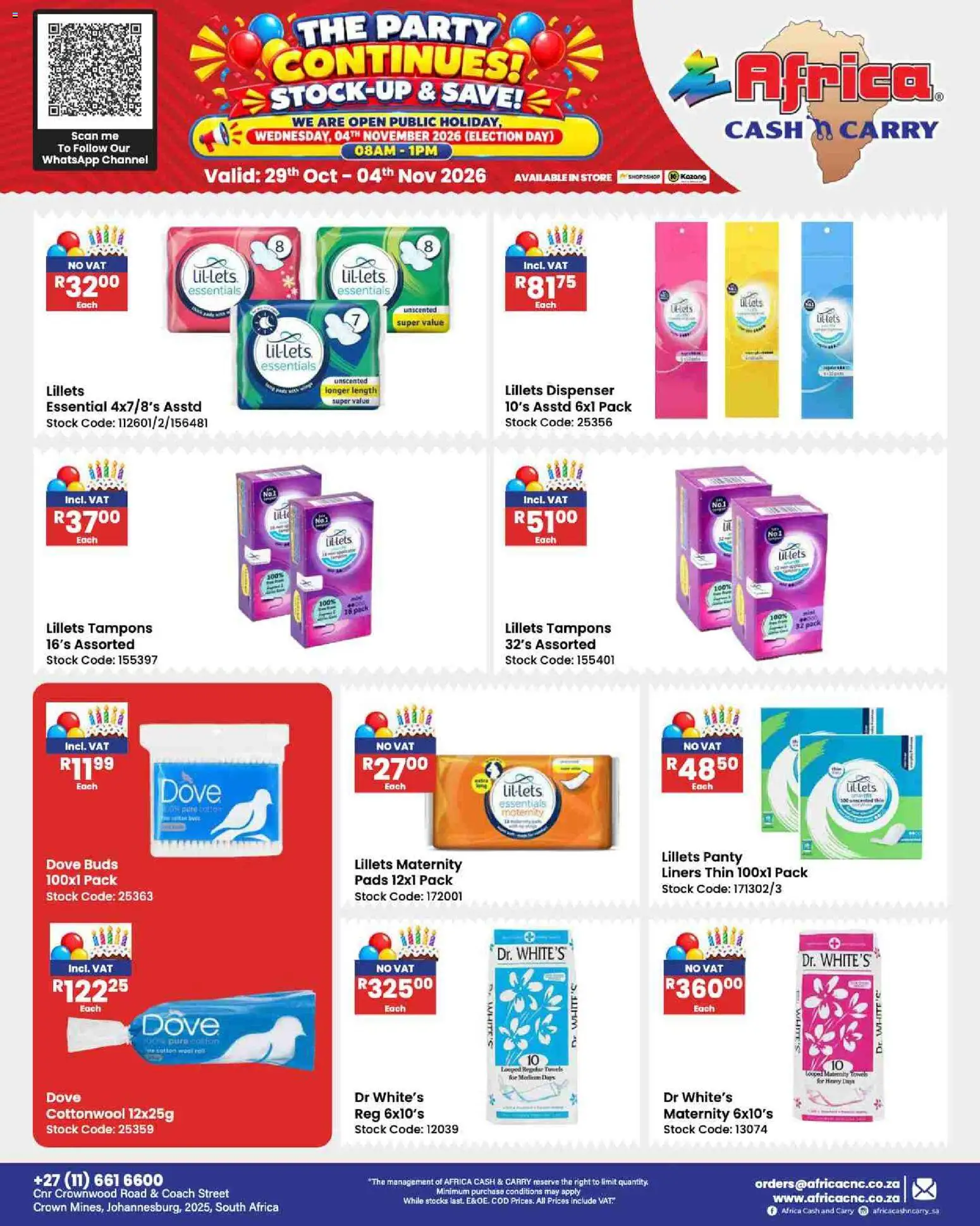 New Africa Cash & Carry catalogue – valid from 29/10/2026 | Page: 113