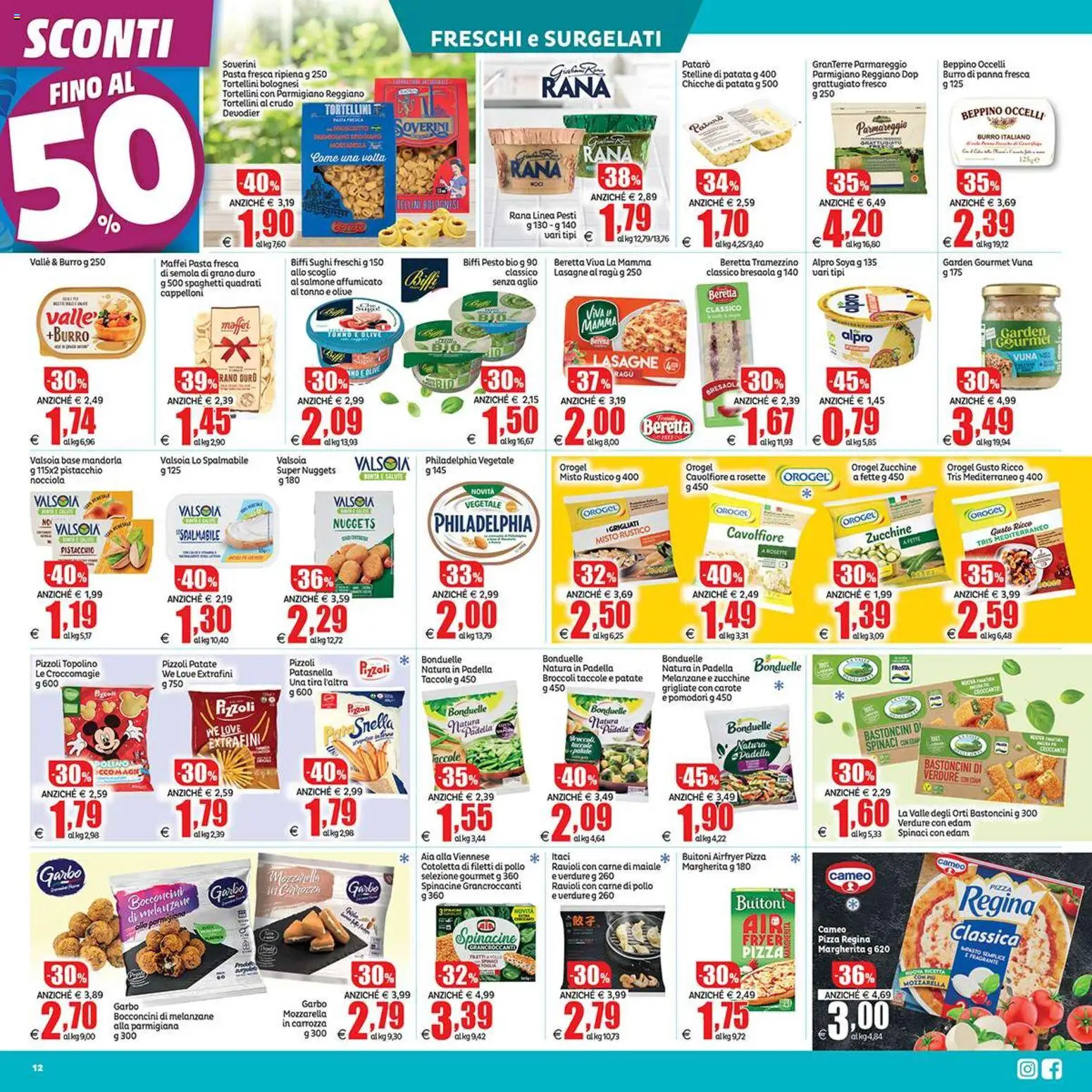 Volantino Elite Supermercati del 17/07/2026 | Pagina: 12 | Prodotti: Pizza, Salmone, Patate, Melanzane
