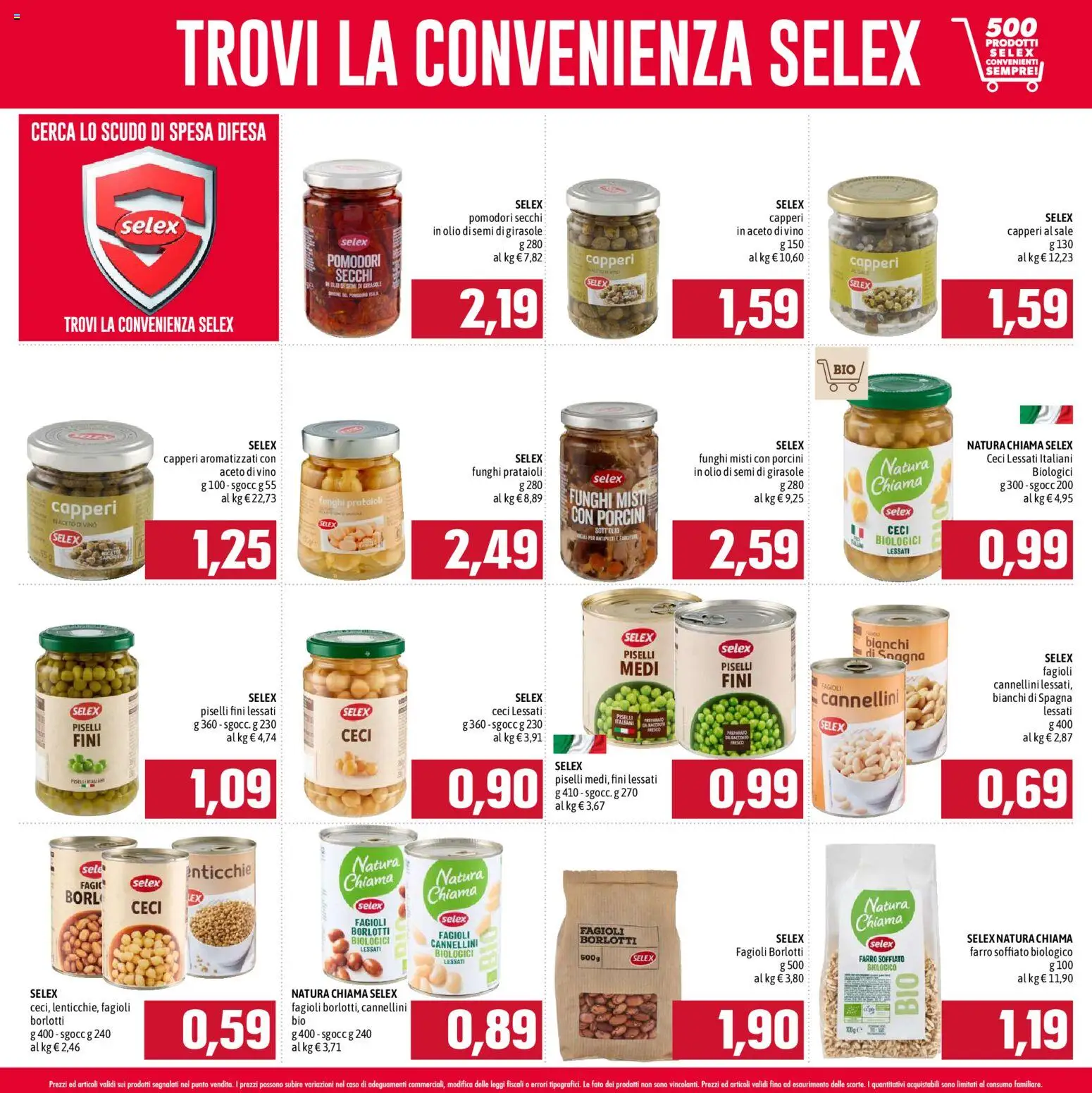 Volantino Emisfero del 21/09/2026 | Pagina: 5 | Prodotti: Cannellini, Funghi, Semi di girasole, Farro