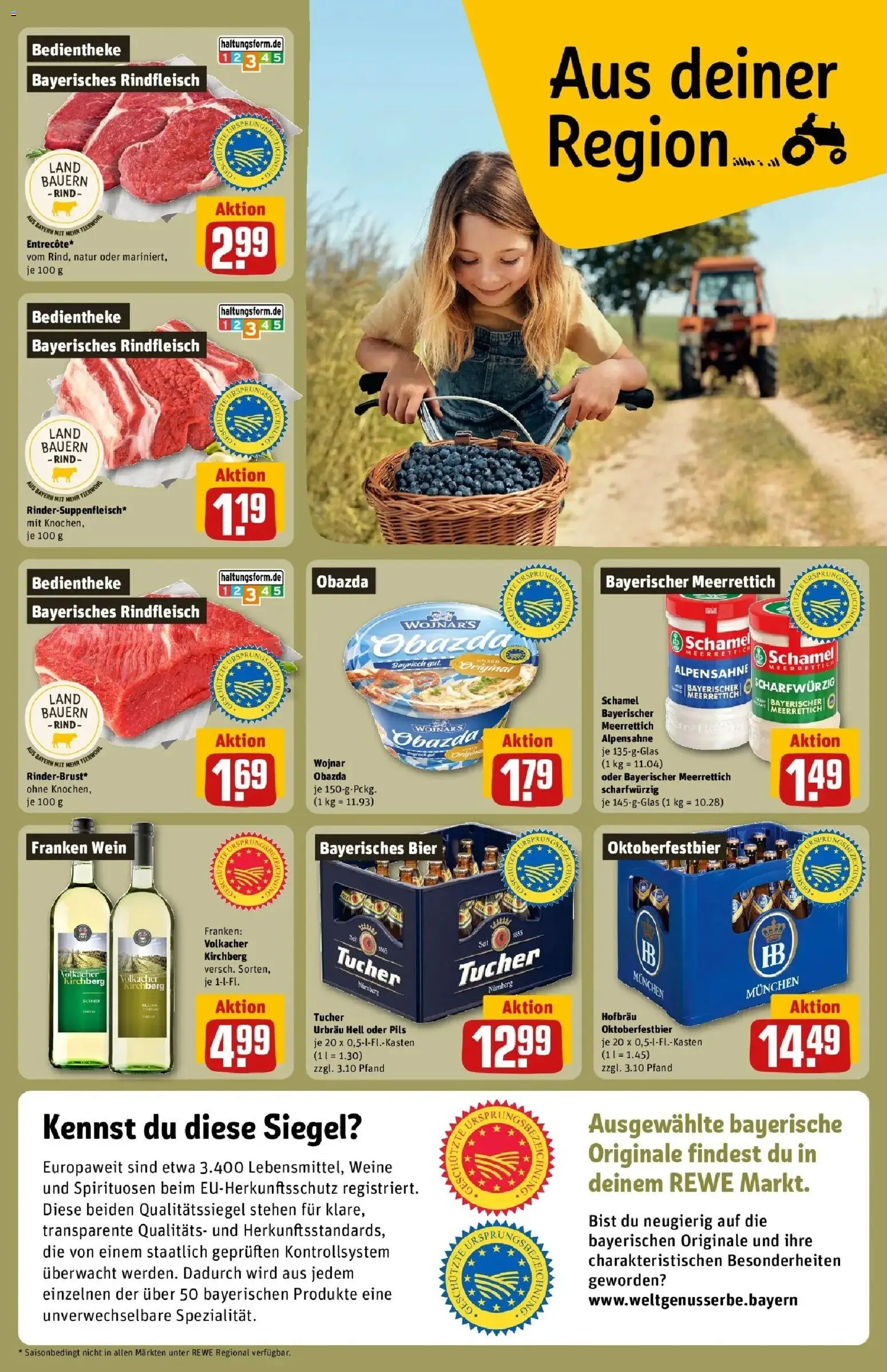 REWE Prospekt ab 24.08.2026 zum Blättern » Angebote | Seite: 21 | Produkte: Bier, Pils, Wein, Rindfleisch
