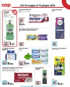 Anteprima del volantino COOP volantino Superstore Cremona valido a partire dal 28.05.2026 | Pagina: 24 | Prodotti: Rasoio, Dentifricio, Mutandine, Data