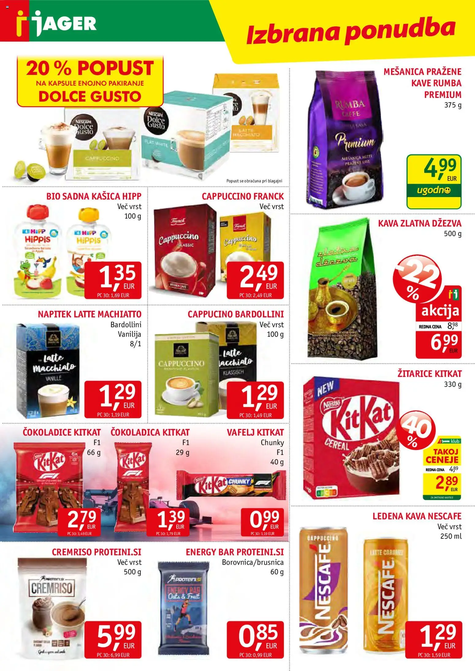 Novi Jager katalog ponudbe – veljaven od 03.06.2026 | Stran: 10 | Izdelki: Kava