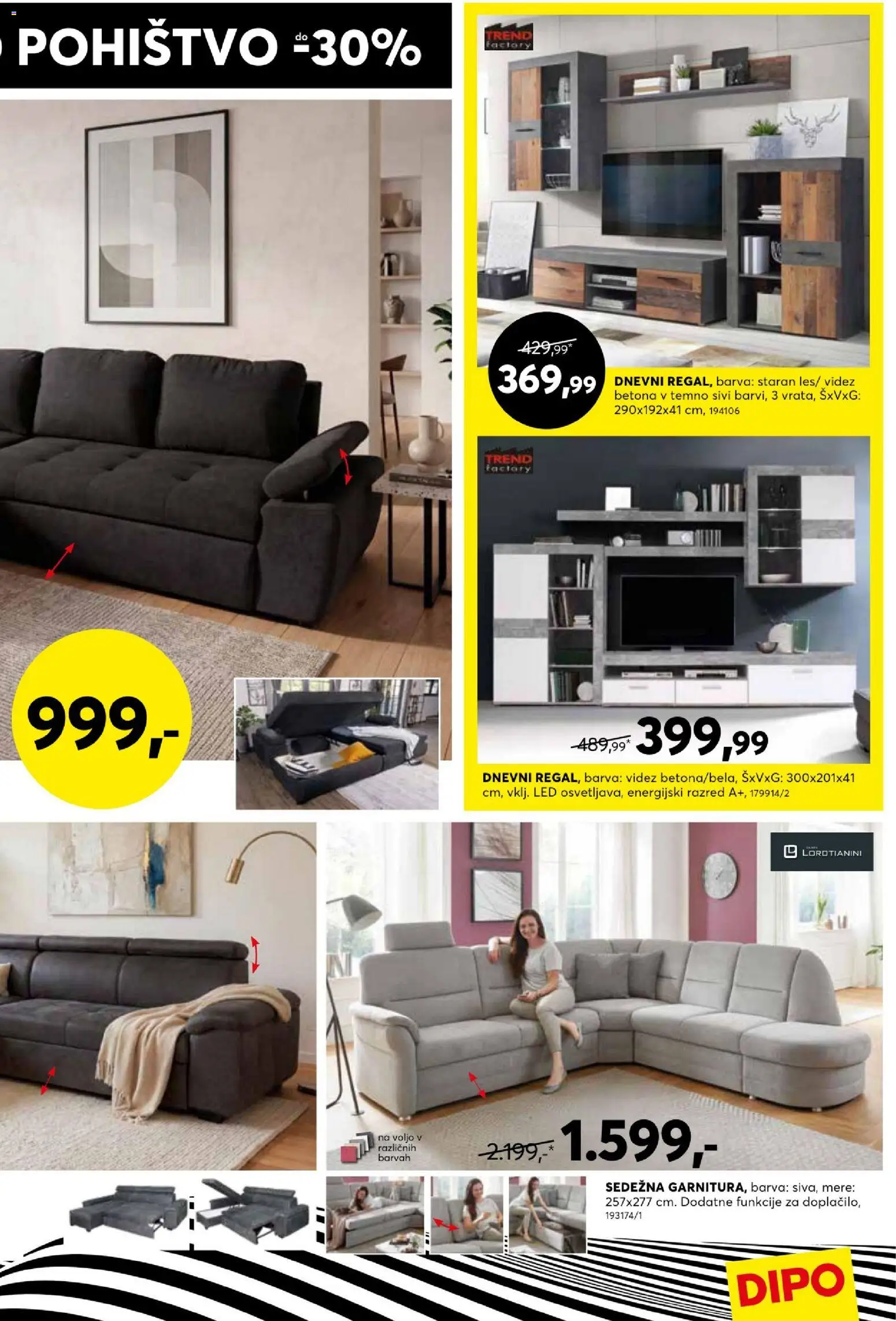 Novi Dipo katalog ponudbe – veljaven od 02.09.2026 | Stran: 5 | Izdelki: Pohištvo, Barva