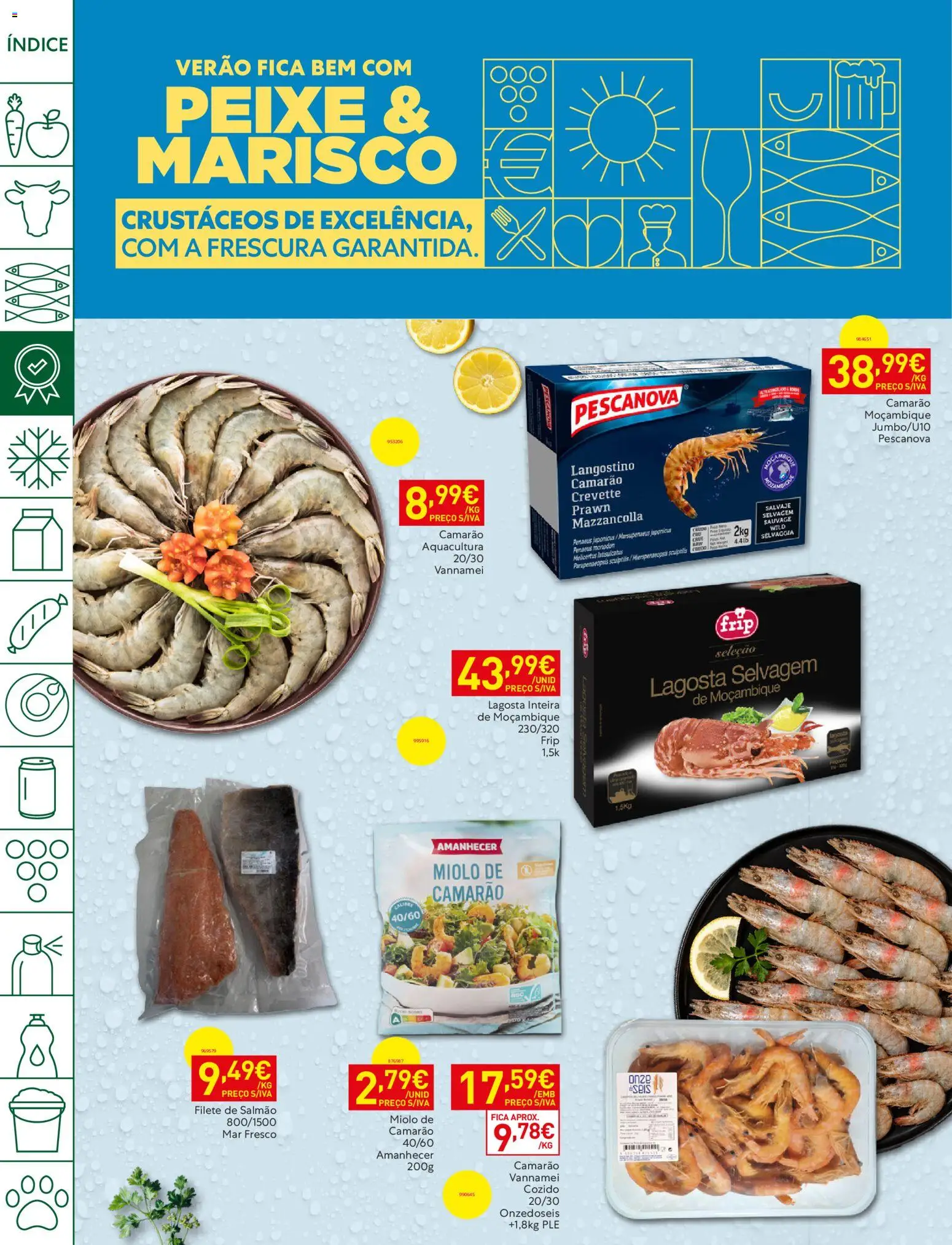 Recheio folheto Madeira │ válido de 11/08/2026 | Página: 6 | Produtos: Lagosta, Camarão, Salmão, Filete