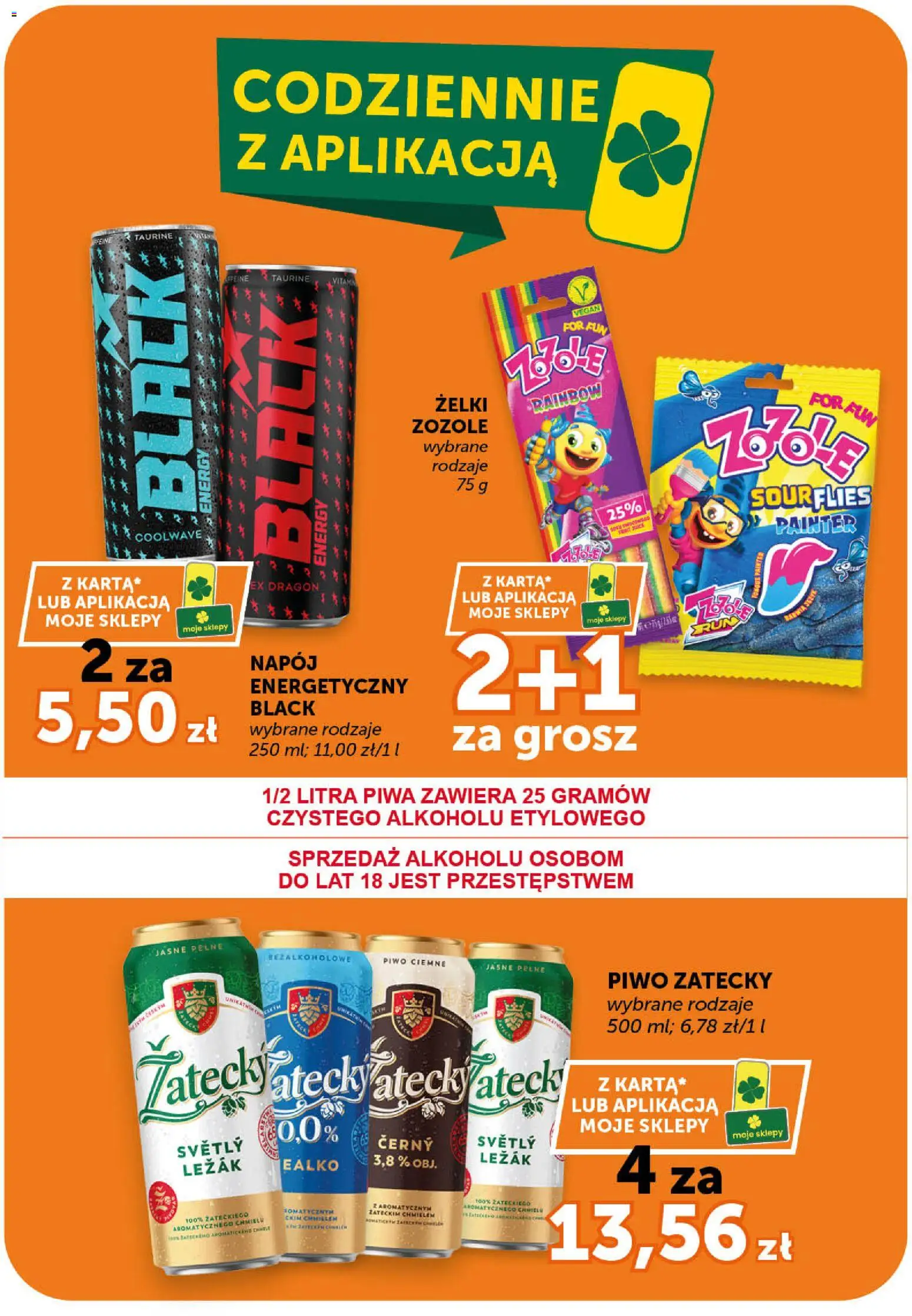 Groszek gazetka - Minimarket od 05.03.2026 | Strona: 7 | Produkty: Leżak, Żelki, Piwo