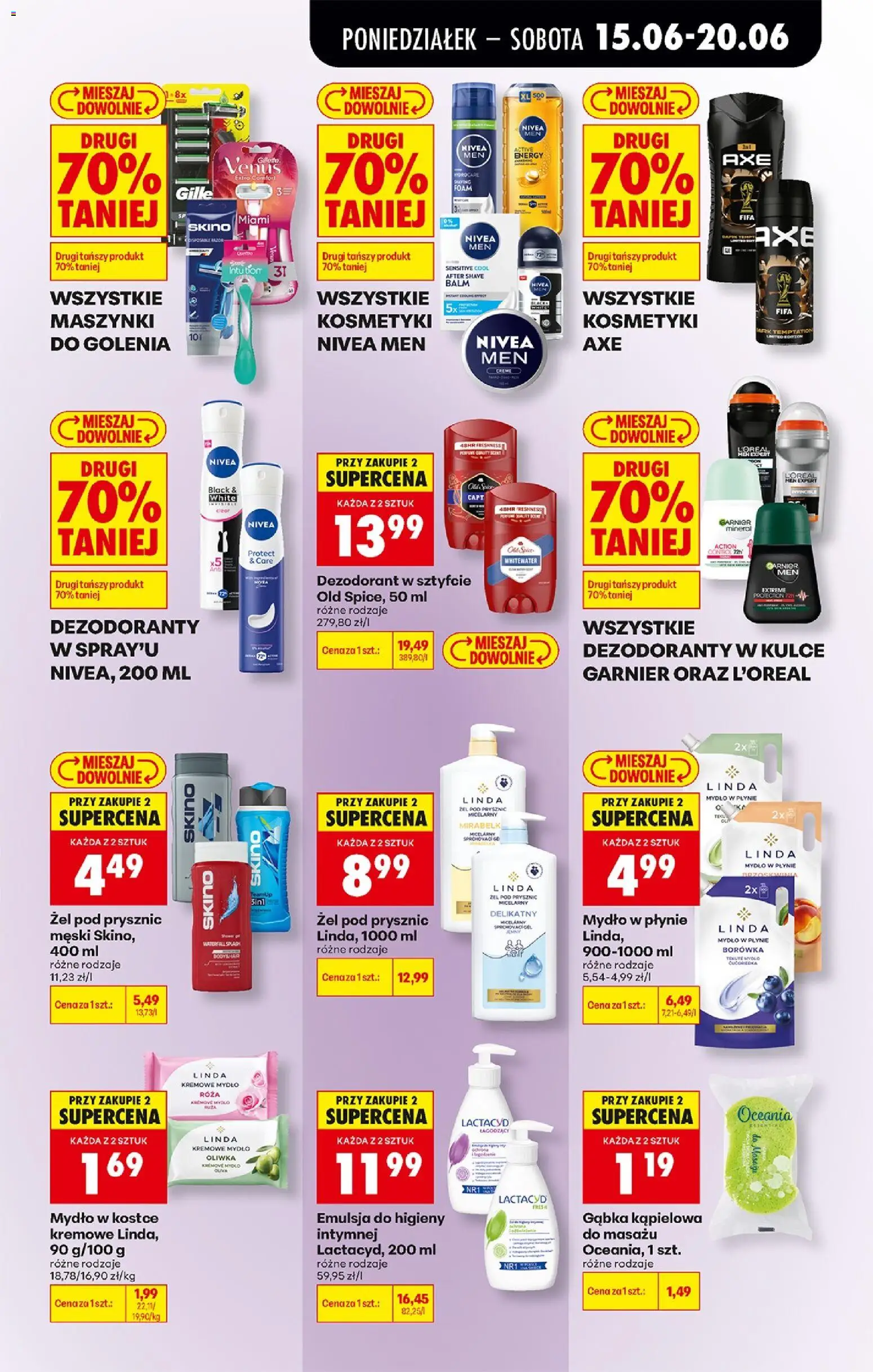 Biedronka Polsko leták od 15.06.2026 | Strana: 75 | Produkty: Mýdlo, Nivea, Lactacyd