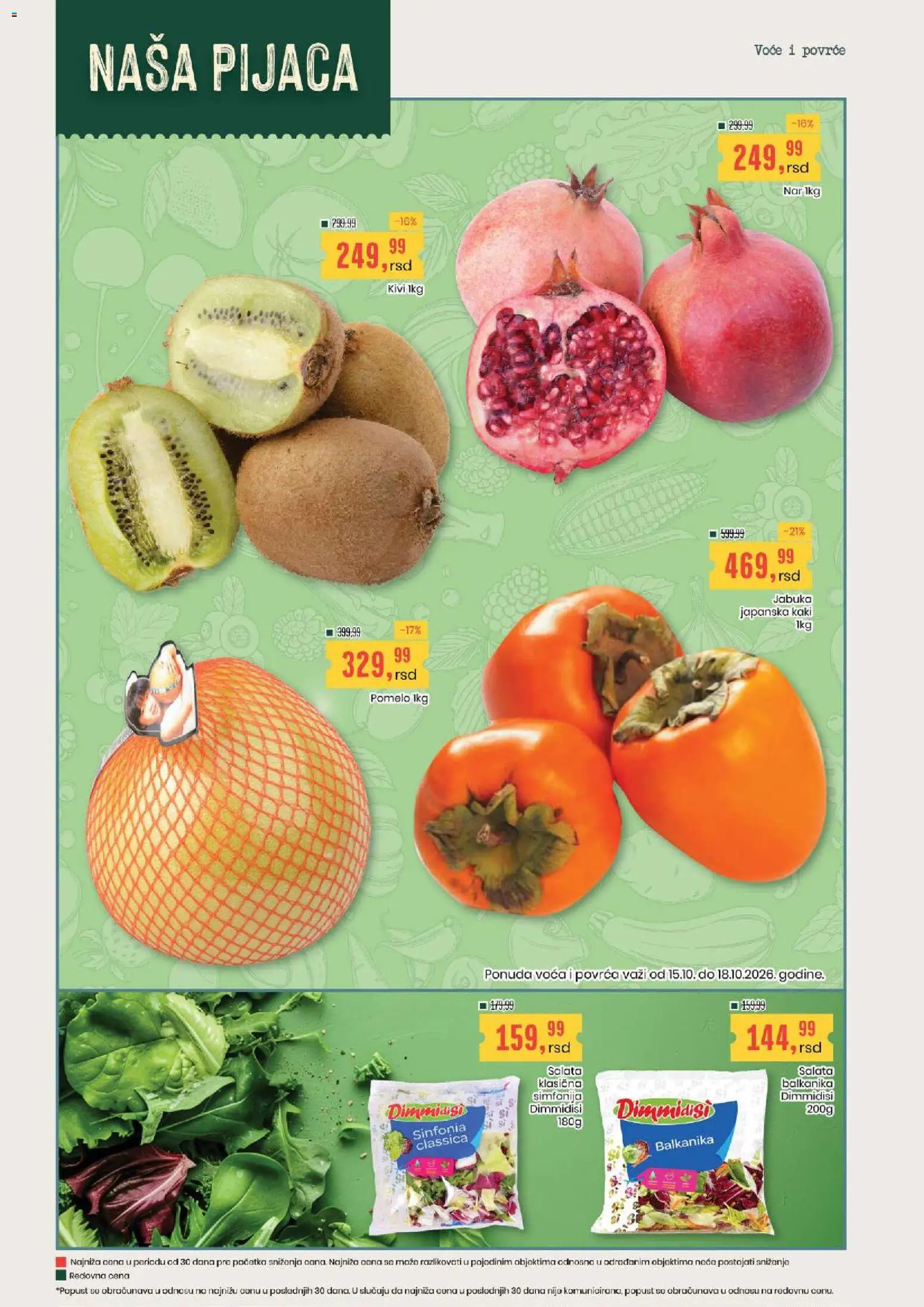 Aroma Market katalog - važi od 15.10.2026 | Strana: 2 | Proizvode: Voće, Kivi, So, Kaki