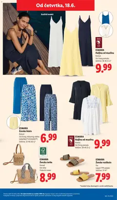 ESMARA Haljina od muslina, Komad Od čistog pamuka Veličine: 36-46 (S-L)* - Pregled kataloga iz trgovine Lidl, vrijedi od 15.06.2026 | Stranica: 43