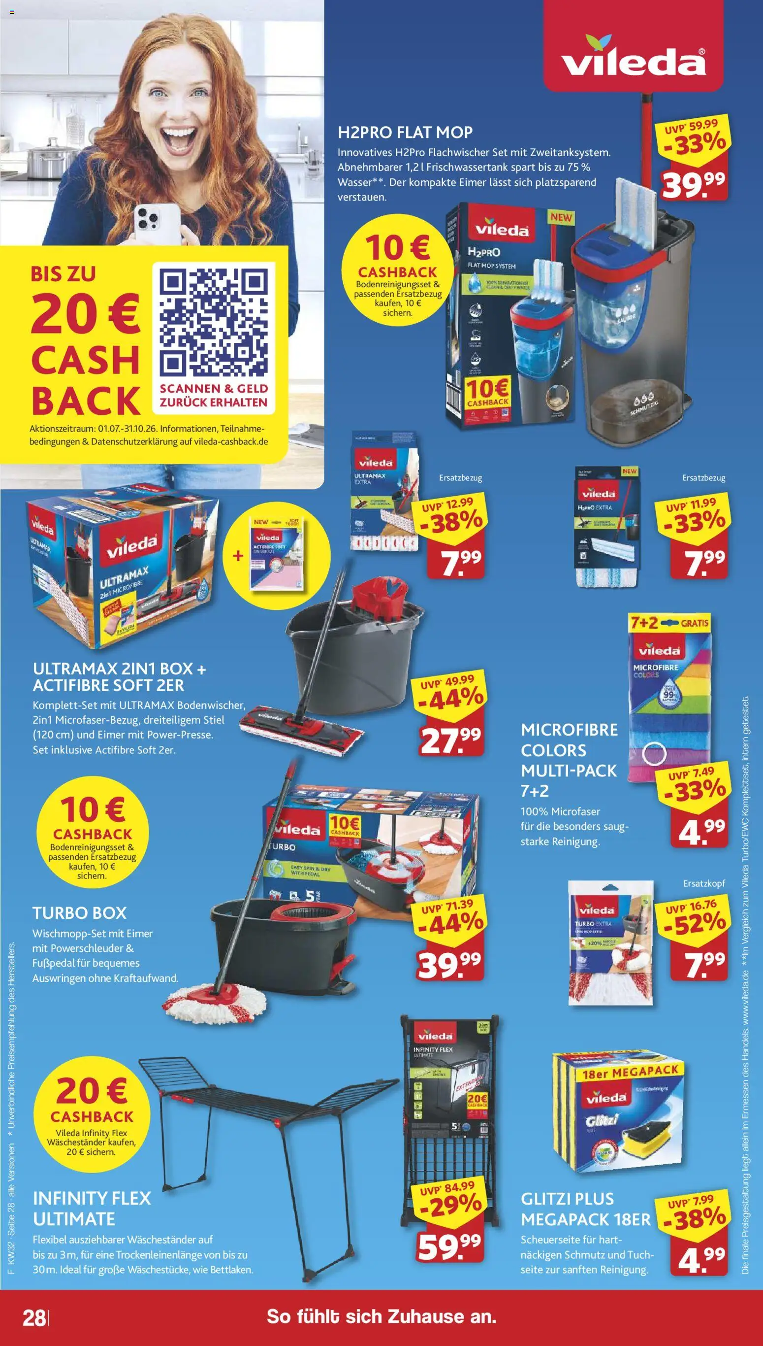 Famila Nordwest Prospekt – gültig ab 03.08.2026 | Seite: 32 | Produkte: Box, Wasser, Waschestander