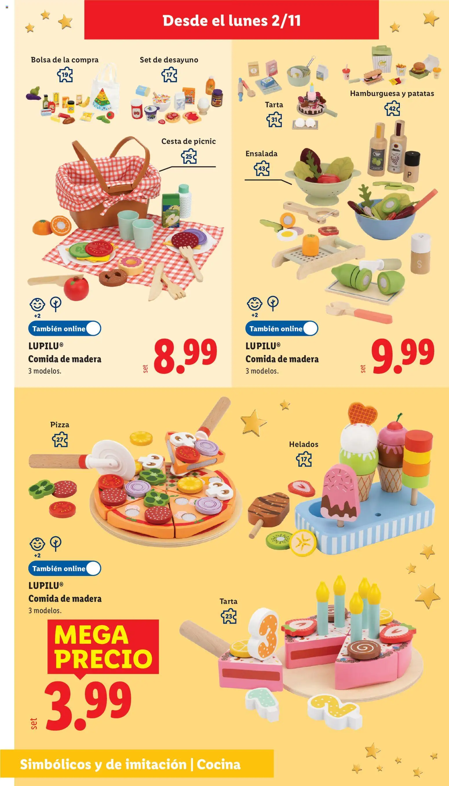 Lidl - Juguetes de imitación │ válido desde el 21/10/2026 | Página: 6 | Productos: Tarta, Ensalada, Patatas, Cesta