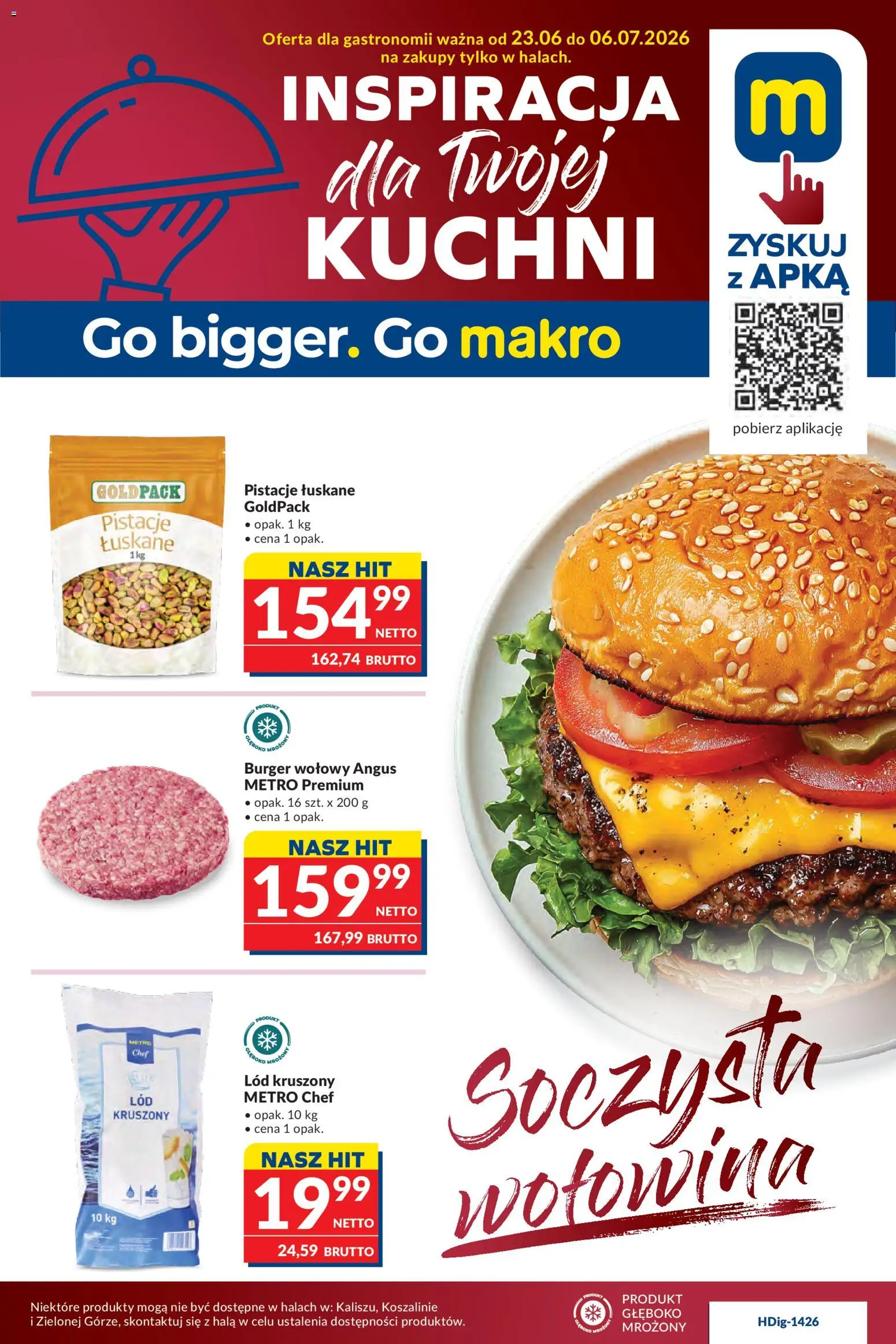 Makro gazetka - Oferta dla gastronomii od 23.06.2026 | Strona: 1