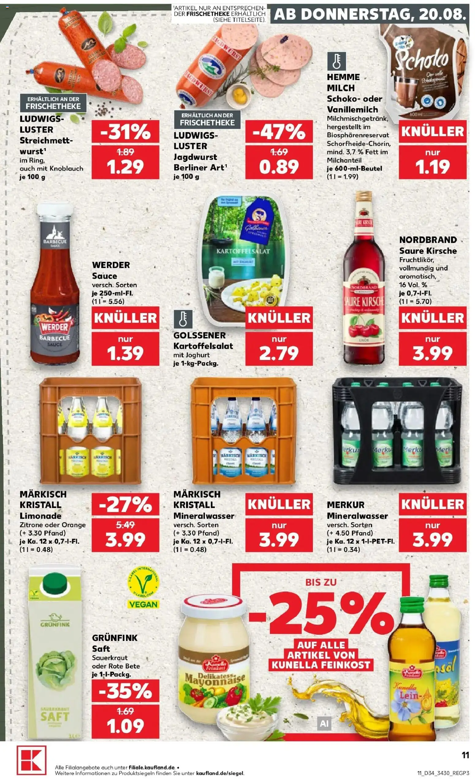 Prospekt Kaufland ab 17.08.2026 » Angebote Online zum Blättern | Seite: 22 | Produkte: Milch, Mayonnaise, Zitrone, Knoblauch