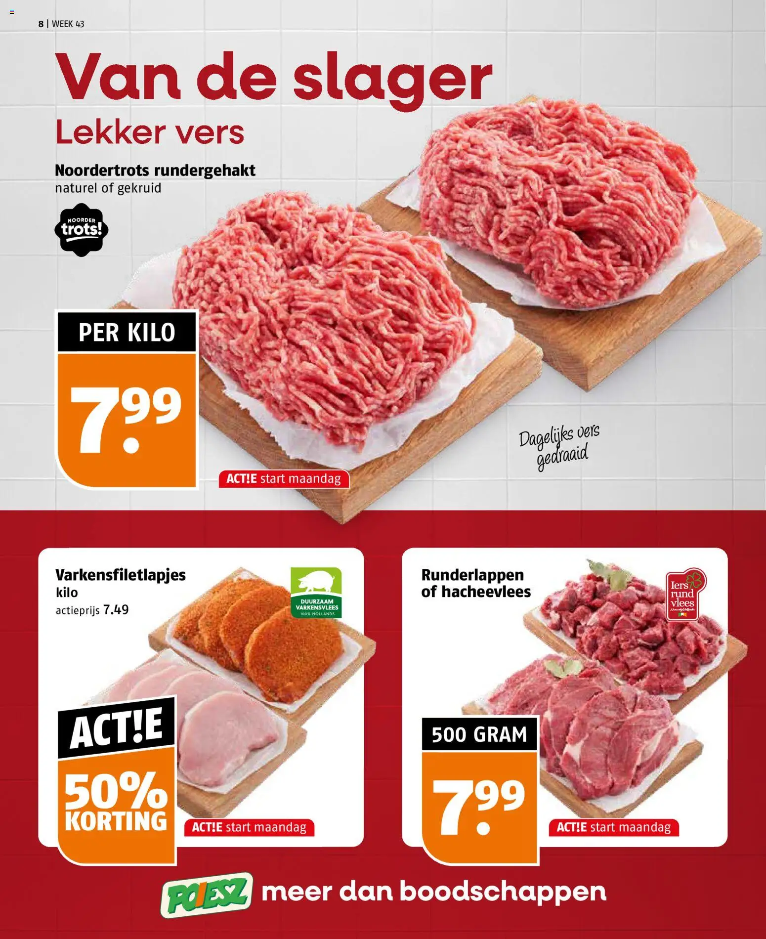 {H1} | Pagina: 8 | Producten: Varkensvlees, Rundergehakt
