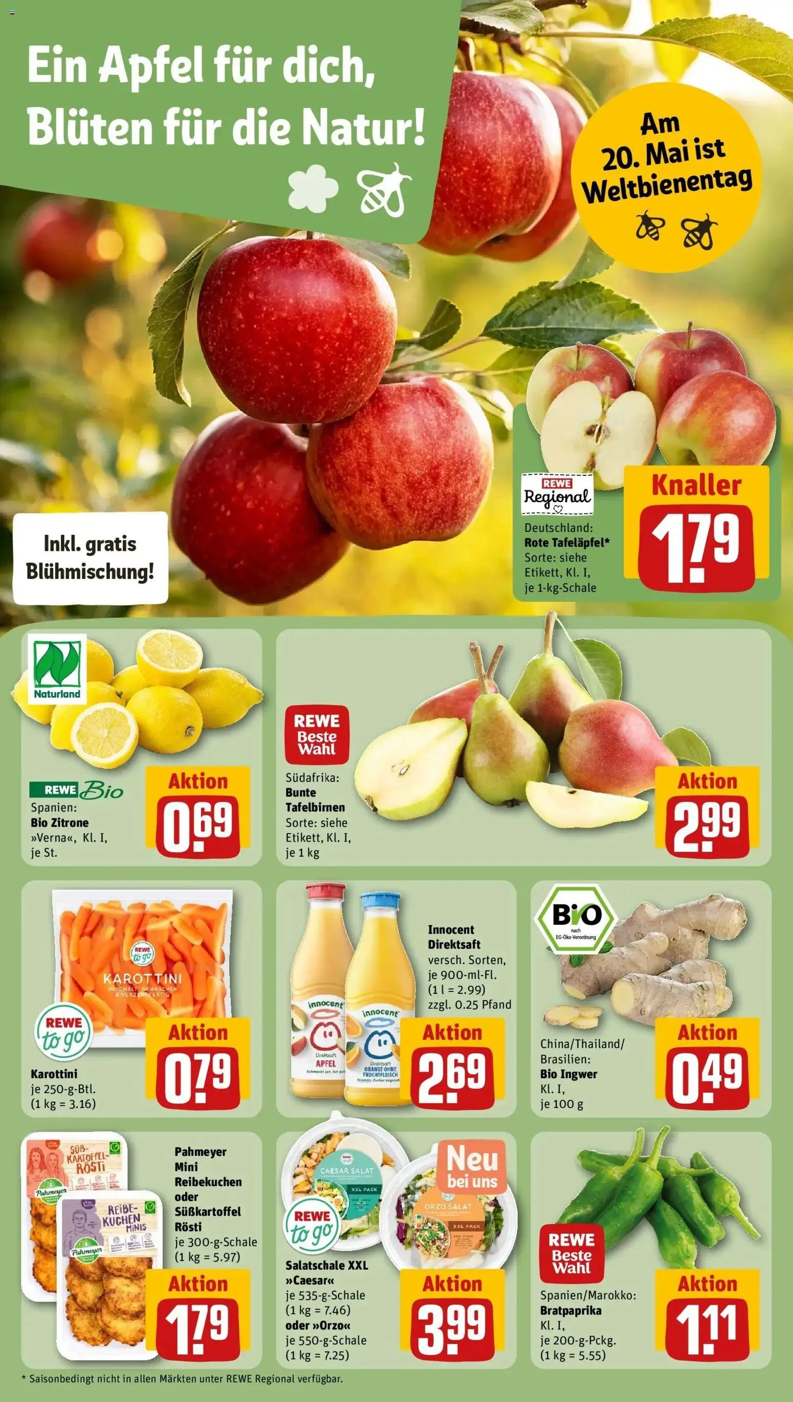 Rewe Prospekt Filderstadt	 – gültig ab 10.05.2026 | Seite: 6 | Produkte: Äpfel, Zitrone, Kuchen, Salat