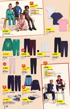 Pré-visualização Auchan - Folheto Escolar  Têxtil Criança válido de 04/09/2026 | Página: 20 | Produtos: Jeans, Calças, Calções, Capuz