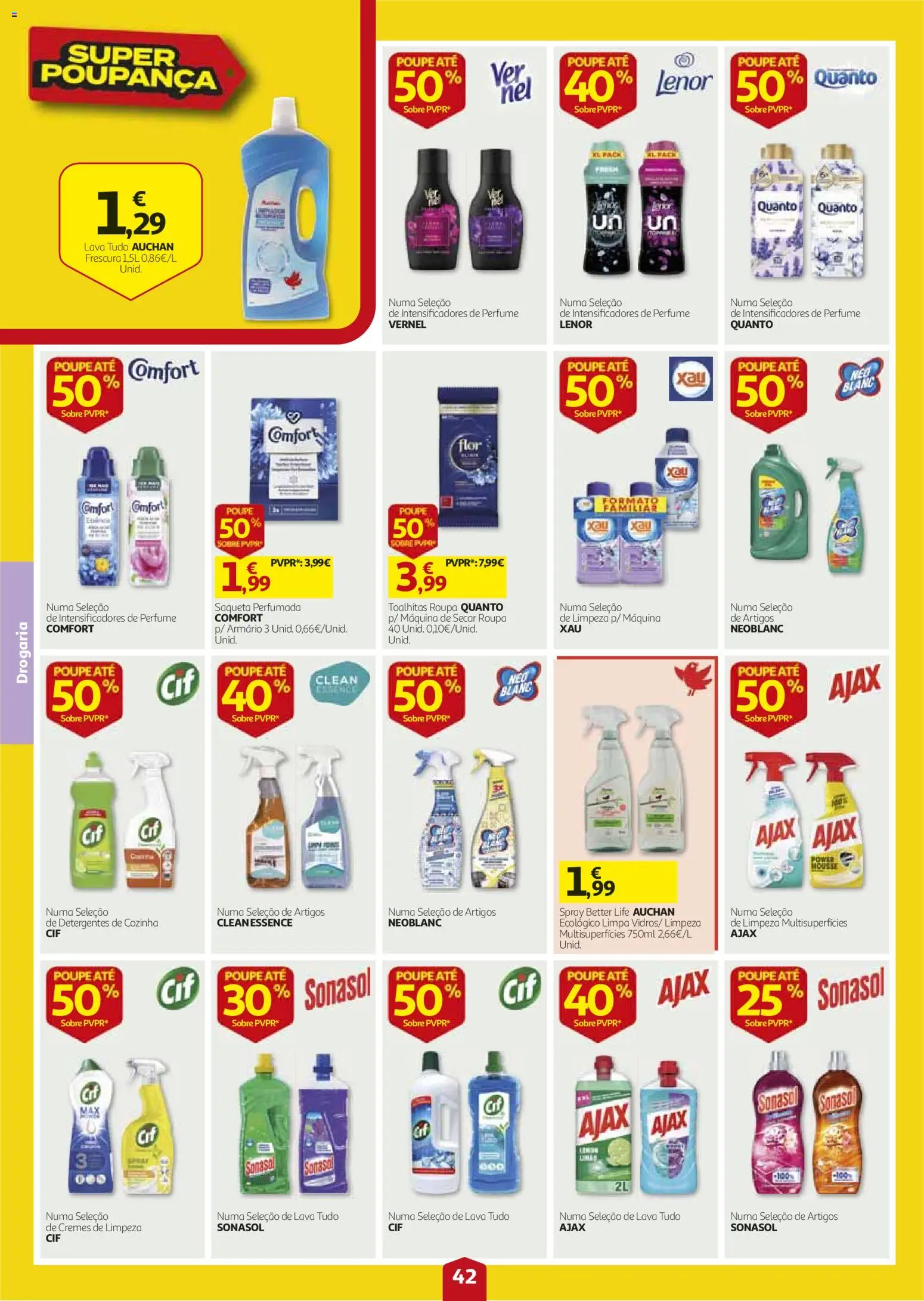 Auchan folheto │ válido de 27/08/2026 | Página: 42 | Produtos: Armário, Perfume, Máquina de secar roupa