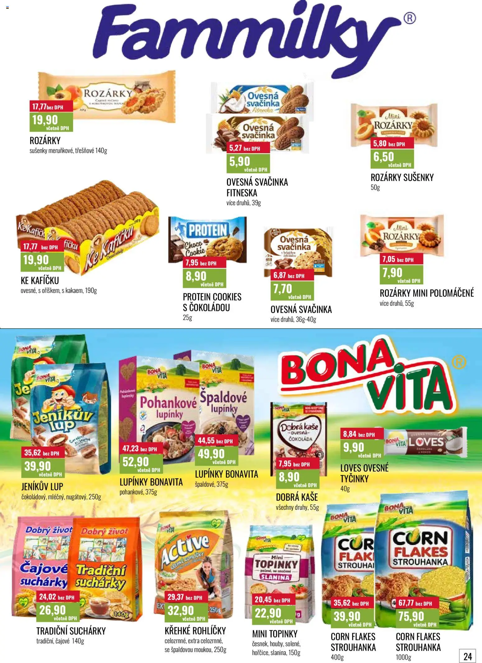 Ratio leták od 01.09.2026 | Strana: 25 | Produkty: Špaldové lupínky, Strouhanka, Protein, Sušenky