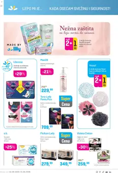 Lilly drogerie katalog - pregled Lilly drogerie kataloga - važi od 01.08.2026 | Strana: 10 | Proizvode: Higijenski ulošci, Gaćice