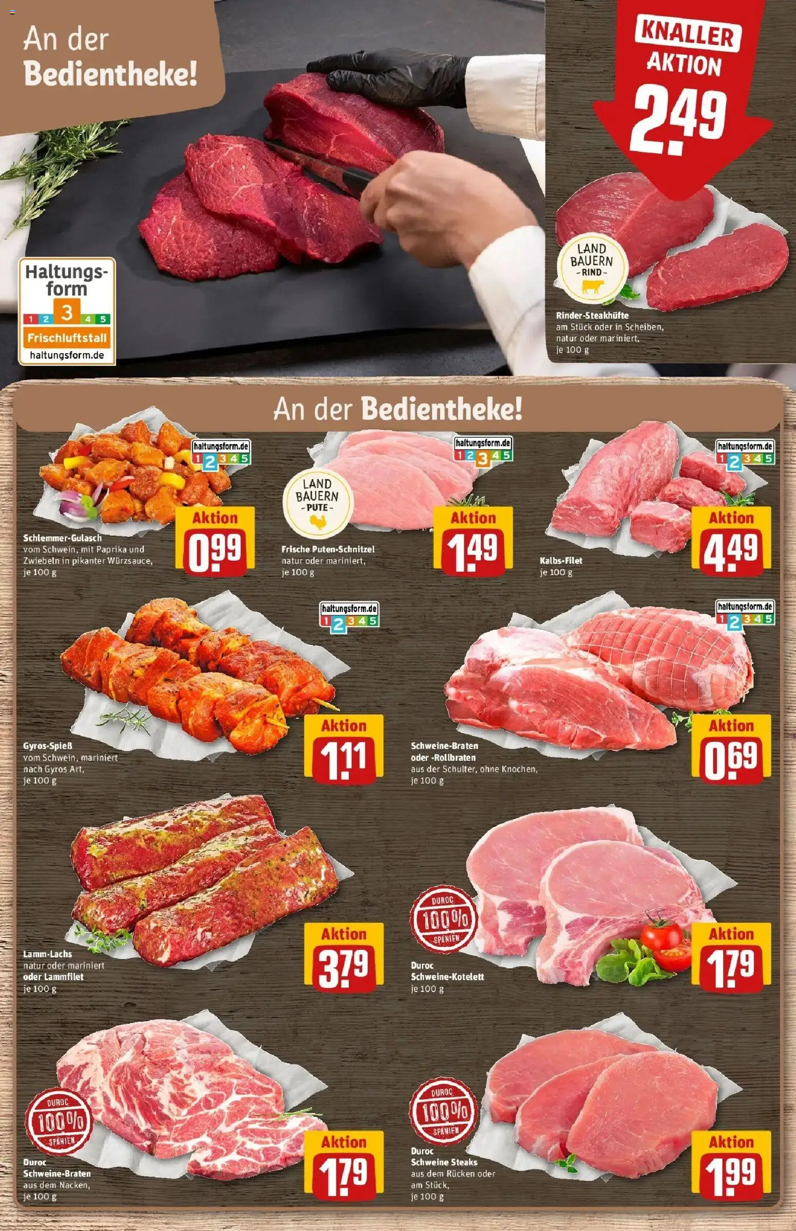 REWE Prospekt ab 12.10.2026 zum Blättern » Angebote | Seite: 6 | Produkte: Gyros, Zwiebeln, Paprika, Putenschnitzel